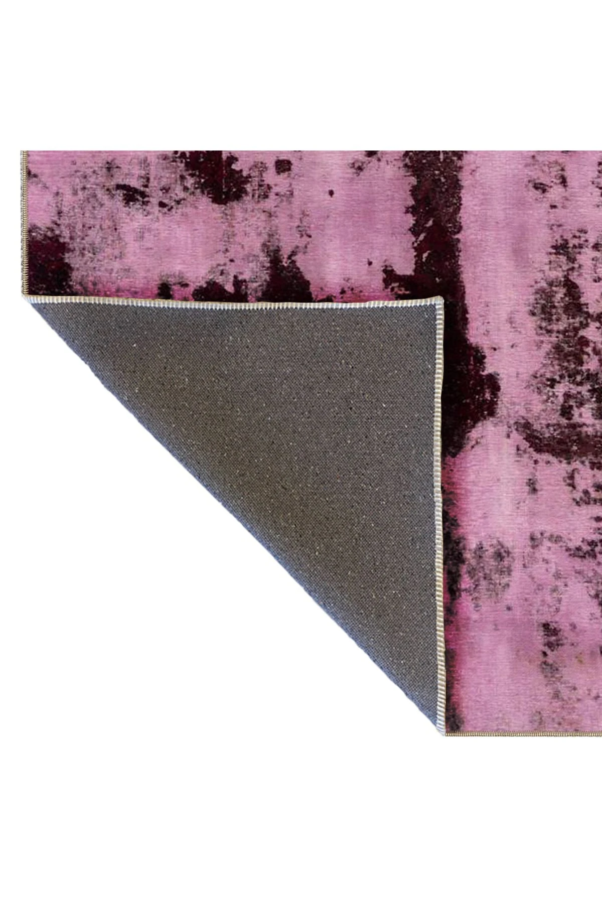 Pembe Temalı Soyut Desenli Kreatif Modern Dekoratif Halı 4751