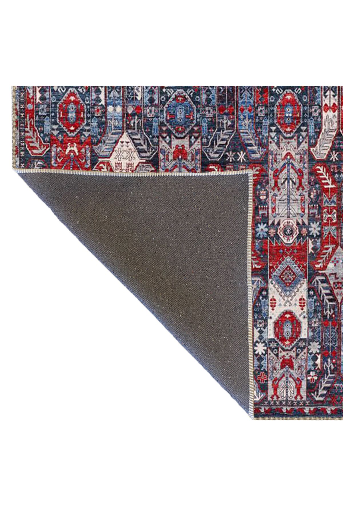 Karışık Renkli Tonlarda Baklava Desenli Dokuma Taban miravip663