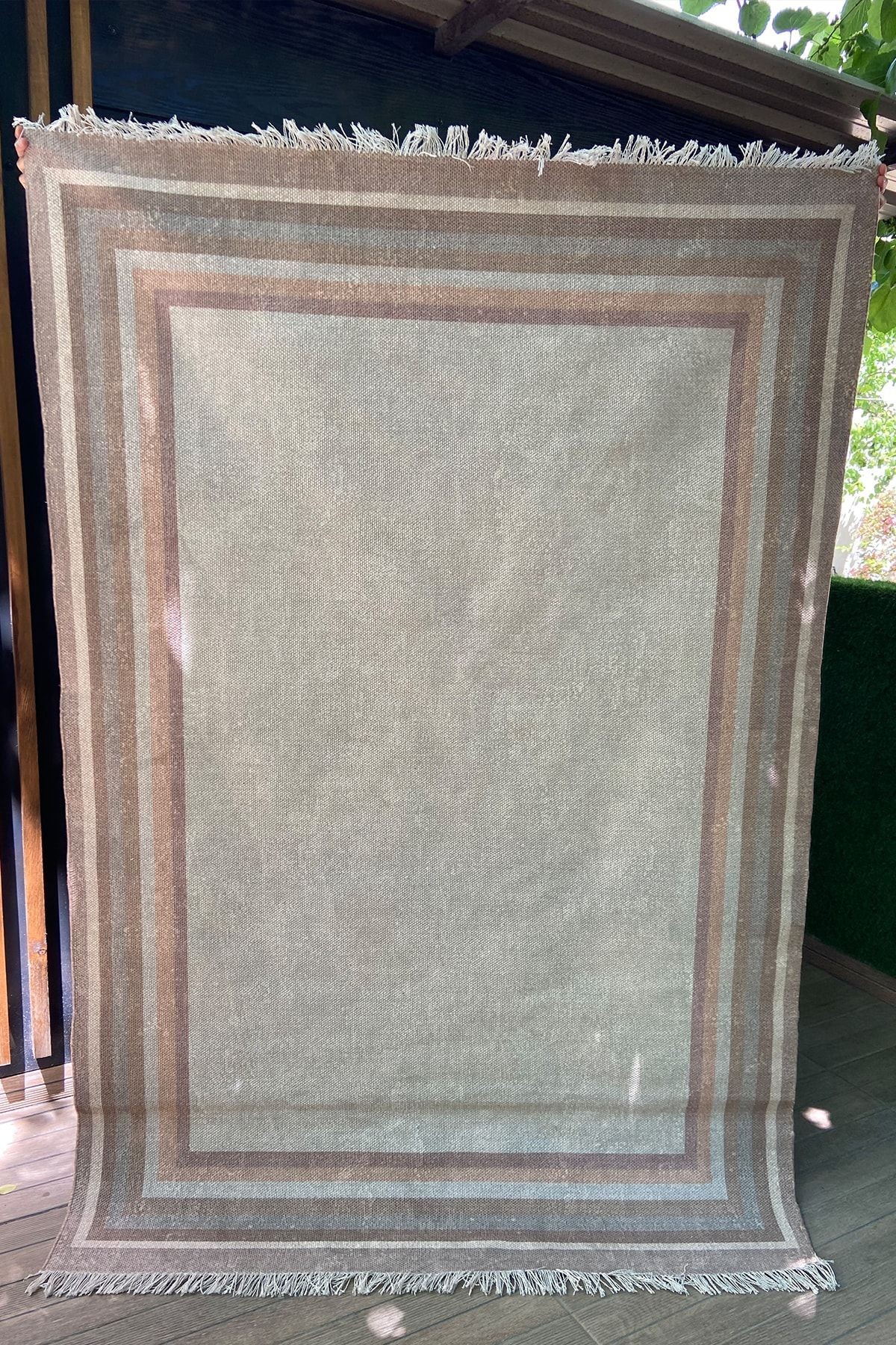 Bahama Çizgili Bej Iskandinav Kilim 305
