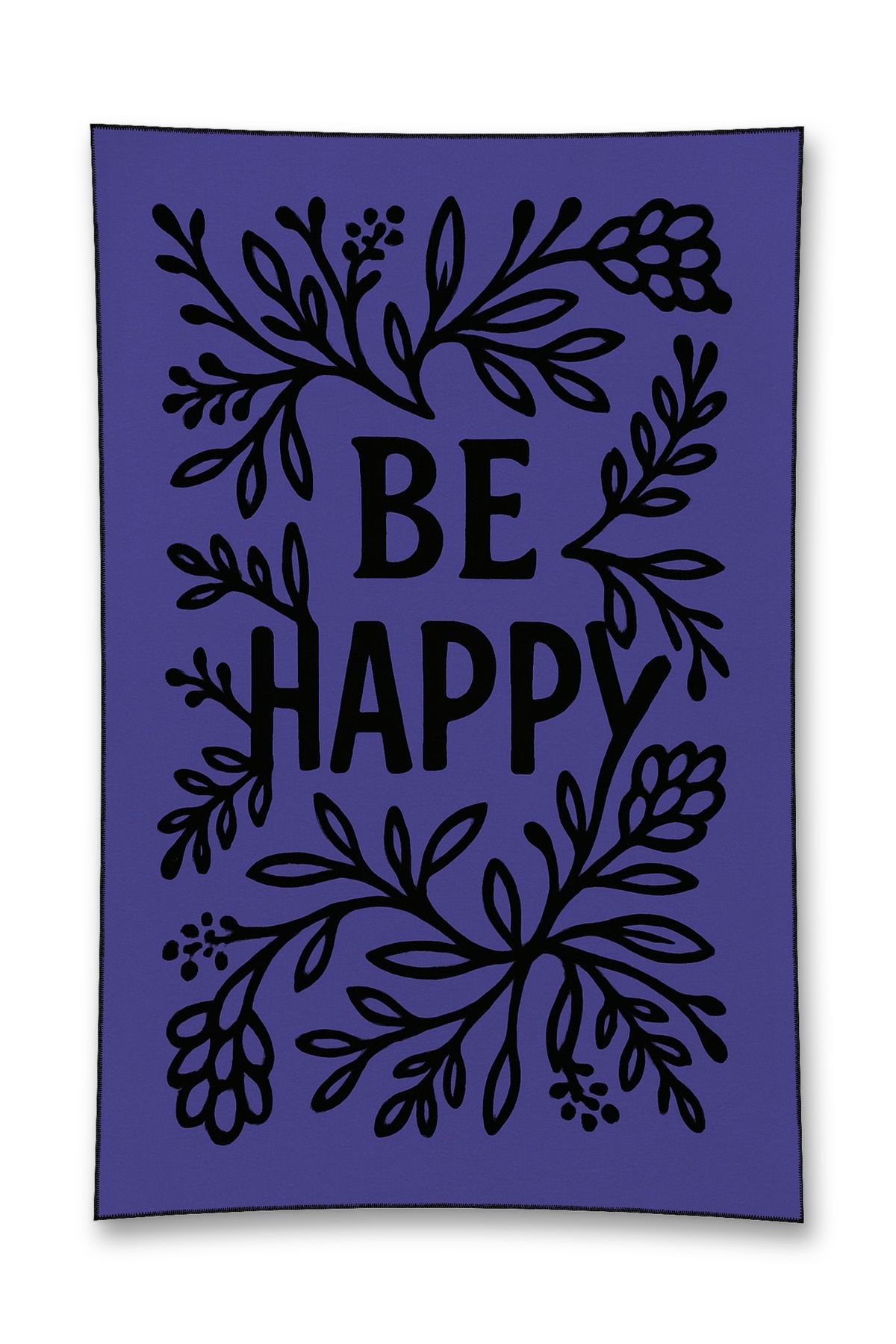 Mosso Be Happy Yazı Detaylı Dokuma Taban Modern Dekoratif Halı Mosso132