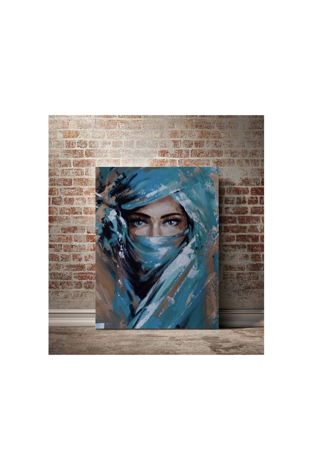 Kanvas Tablo Tesettürlü Genç Kız Temalı Tablo