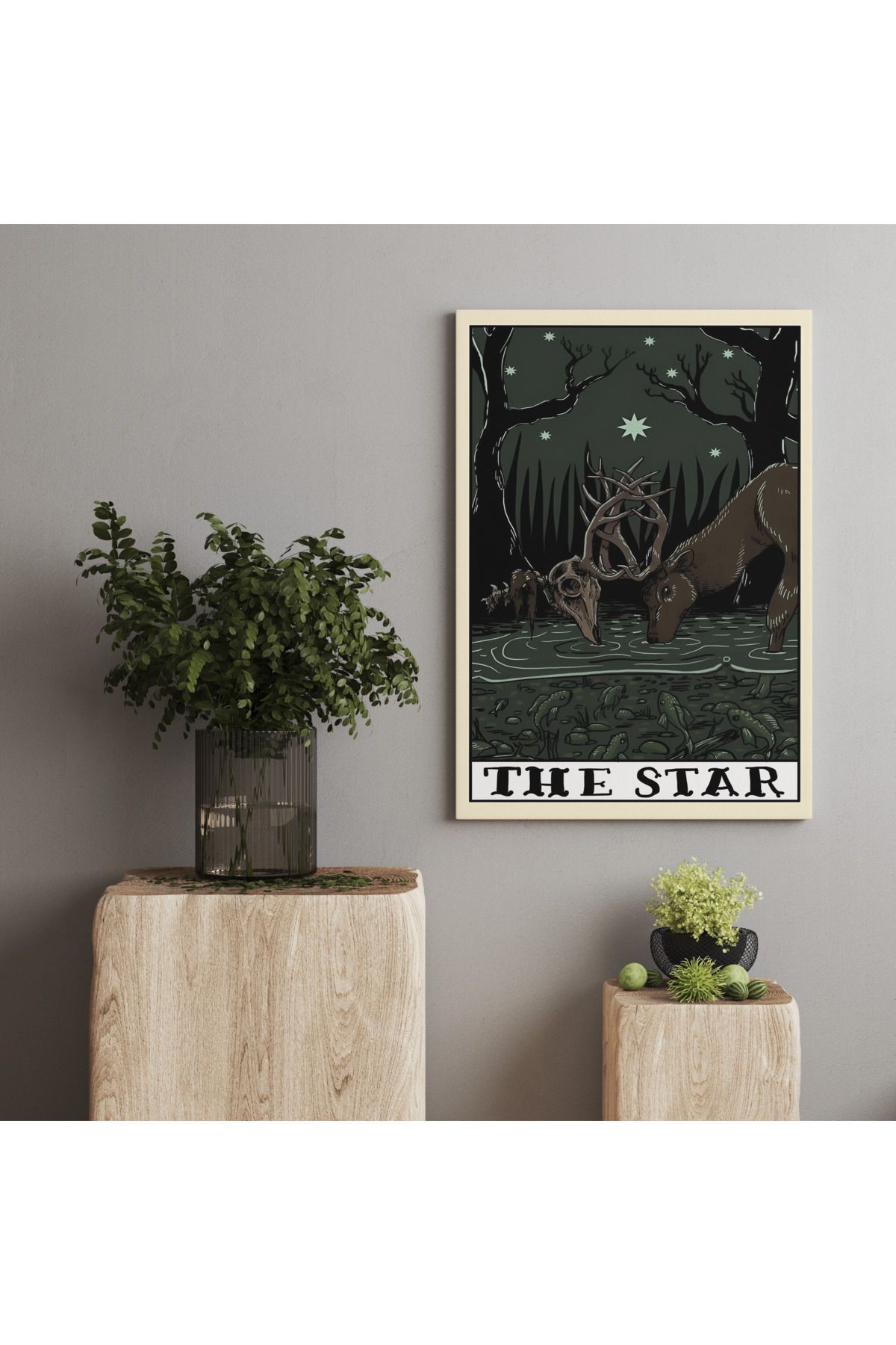 Kanvas Tablo Yunan Tarot Kartı Güç Sende Yıldız Gibi Parla