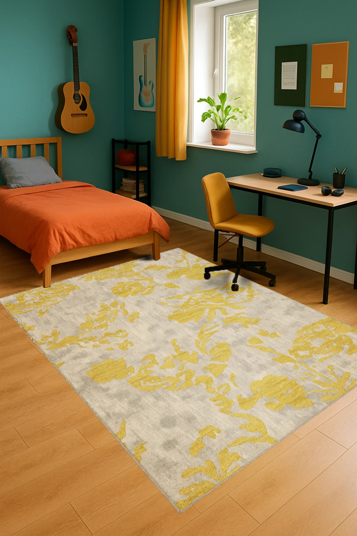 MOSSO Geleneksel Motifli Desen Dokuma Taban Vintage Dekoratif Halı mosso879