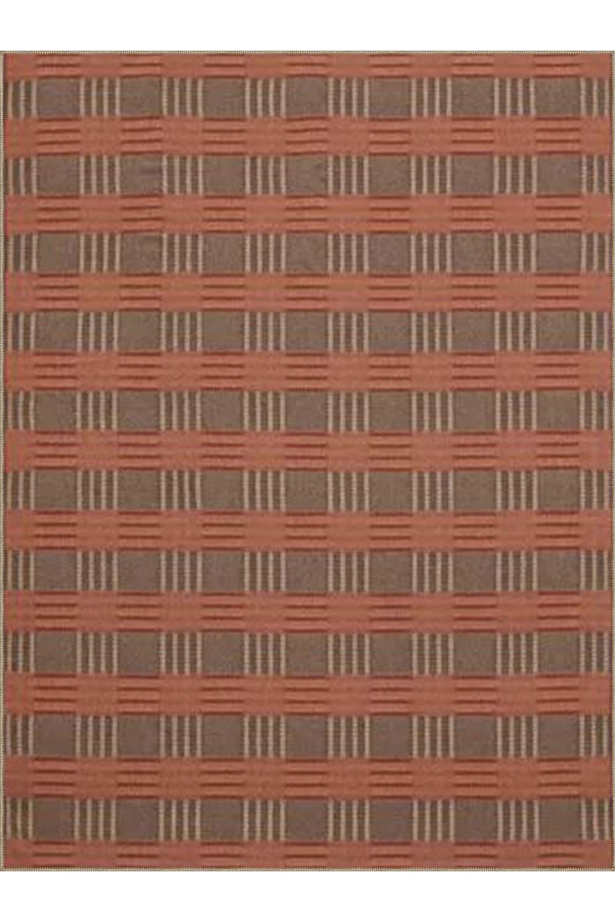 Ametist Serisi Kahve Bej Tonlar Patchwork Detaylı Desen Dokuma Taban Modern Dekoratif Halı ametist54