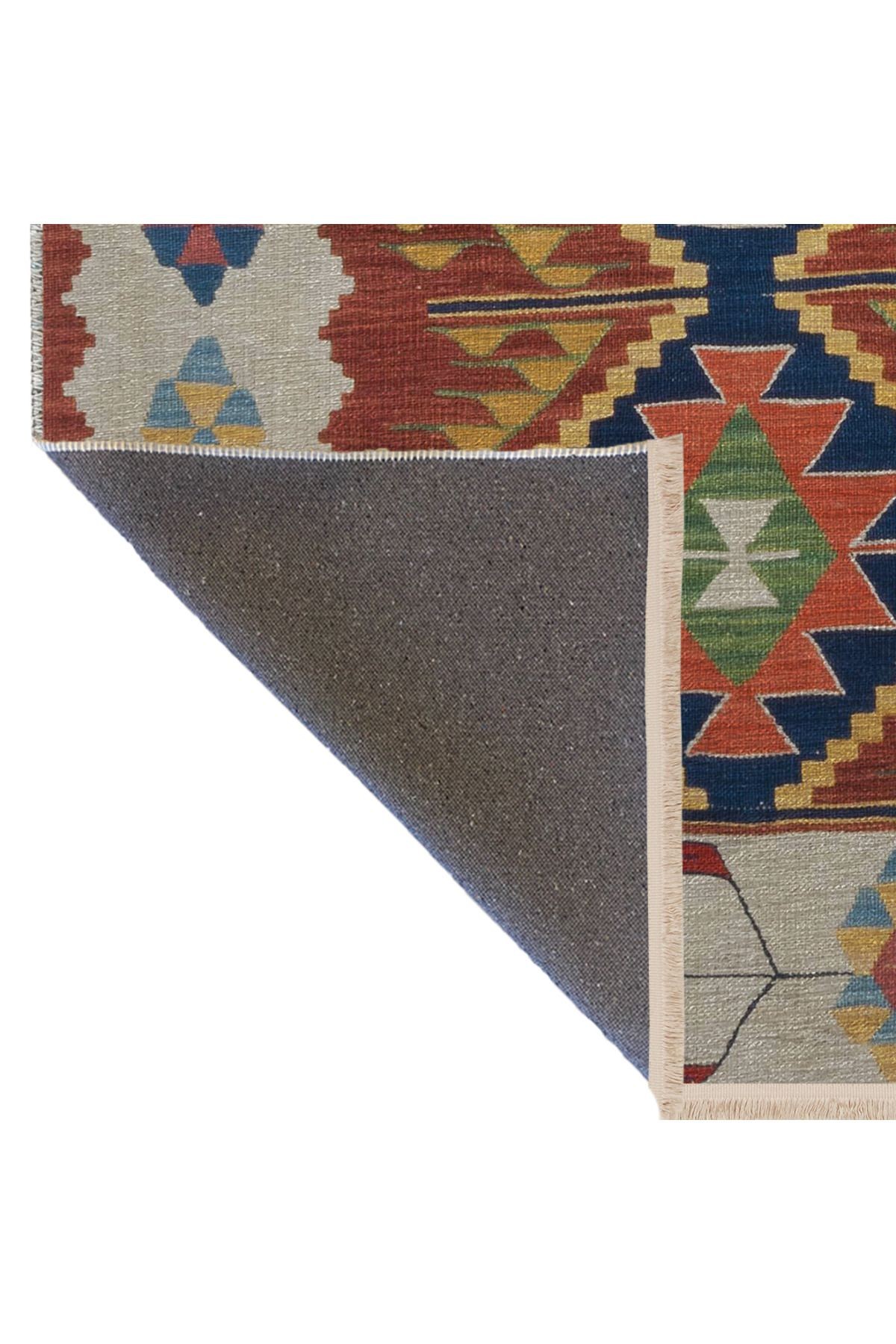 Çok Renkli Geleneksel Motif Etnik Desenli Kreatif Vintage Dekoratif Halı 2682