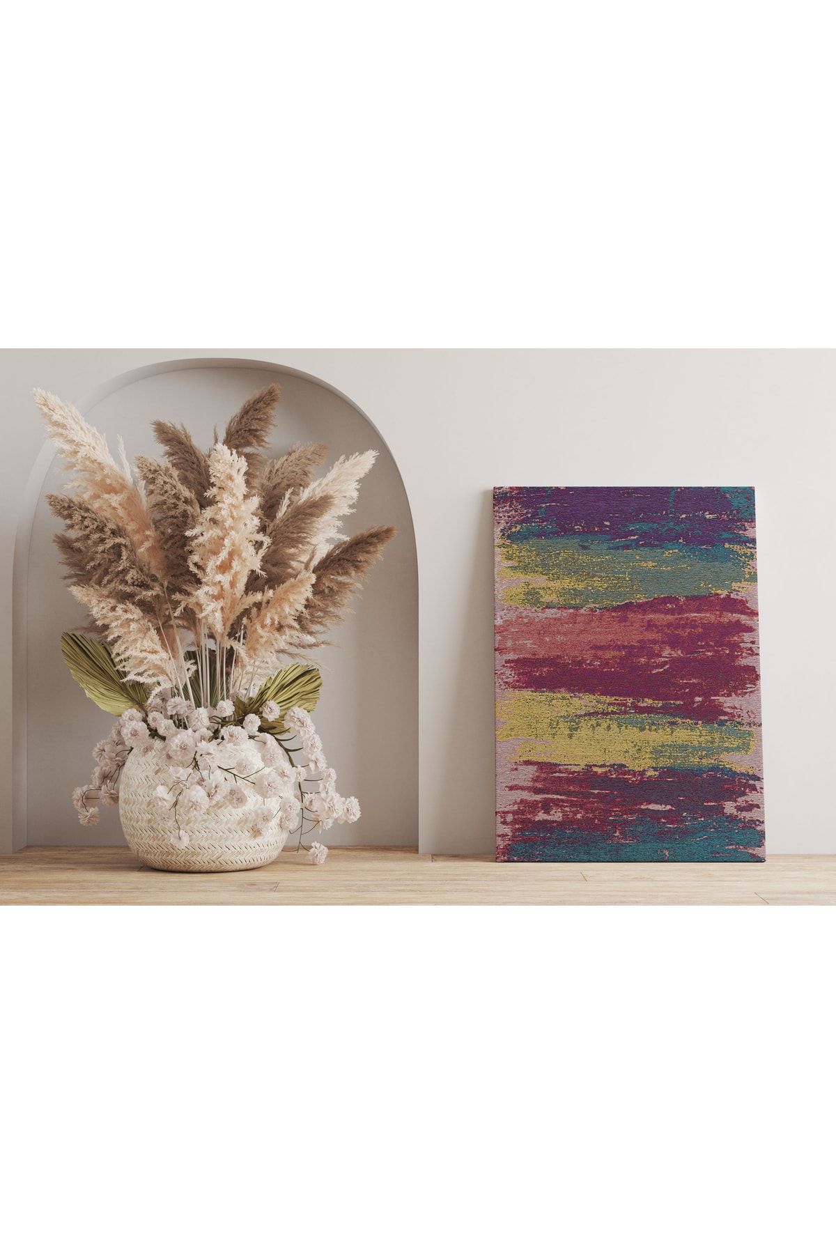 Kanvas Tablo Çok Renkli Pastel Tonlar 138