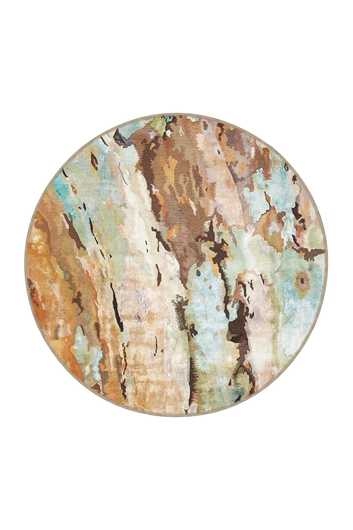 Çok Renkli Abstract Soyut Desenli Modern Dekoratif Halı 3900