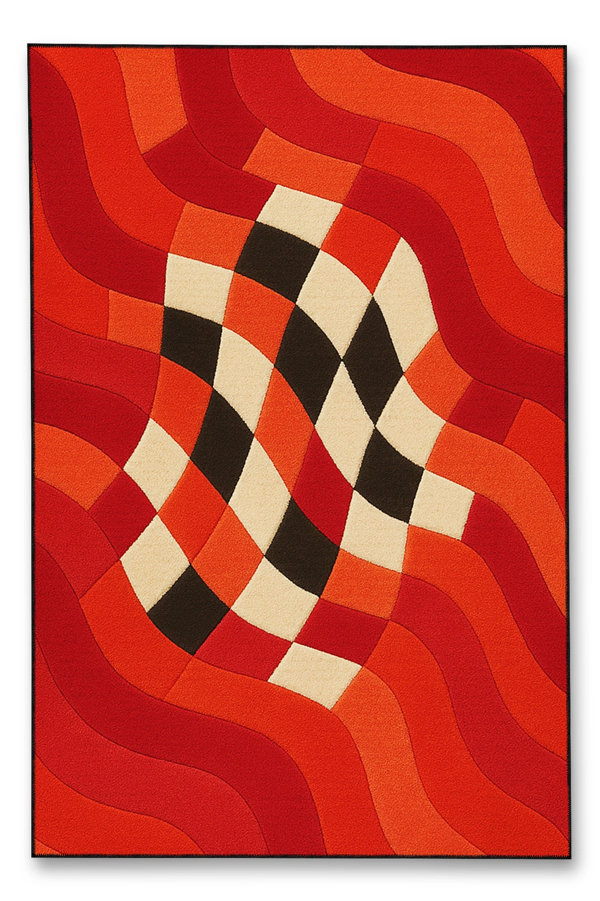 MOSSO Çiçek Motifli Desen Dokuma Taban Vintage Dekoratif Halımosso917