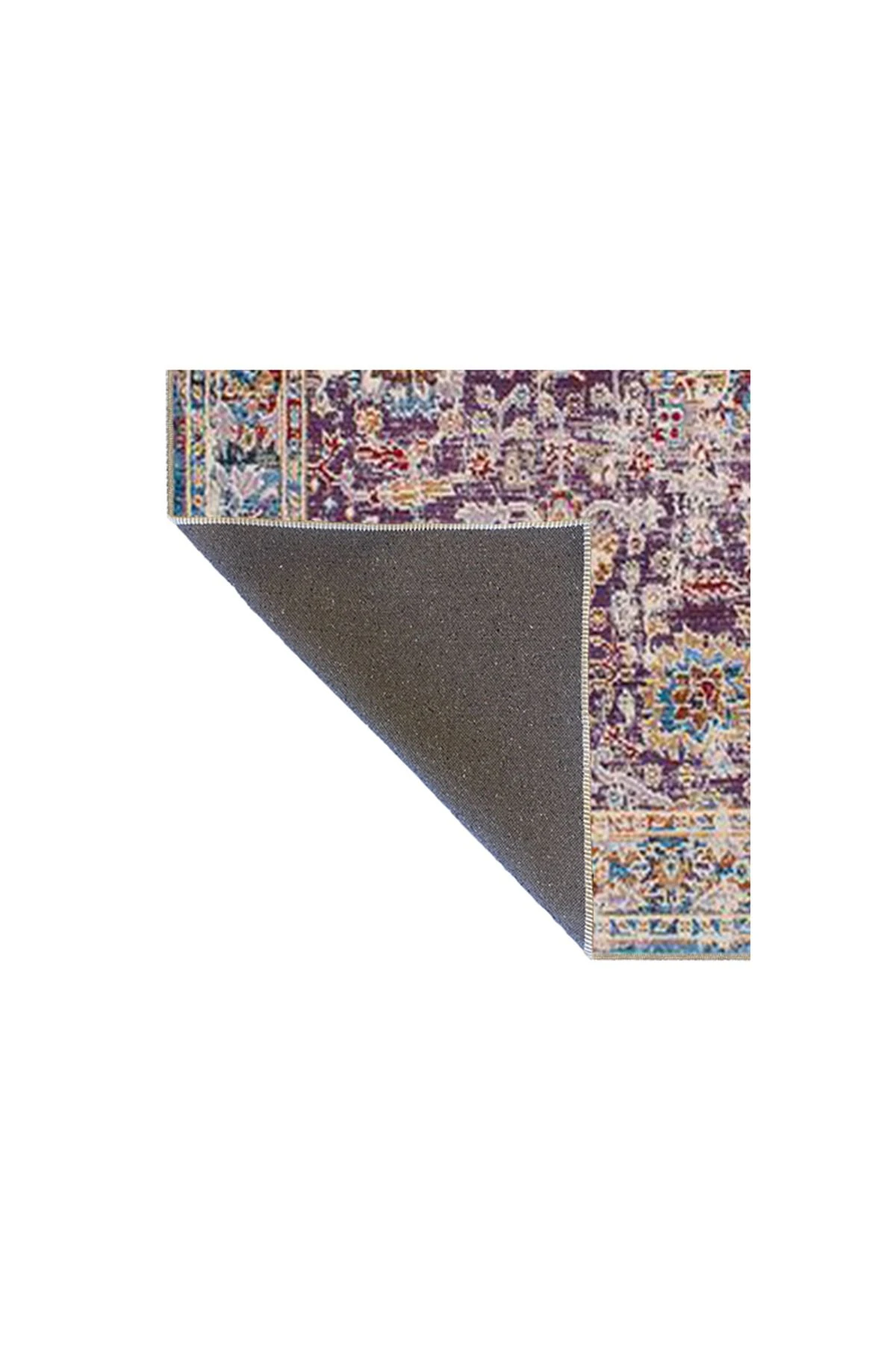 Mor Temalı Desenli Dokuma Taban Halı ve Yıkanabilir Halı aloha144