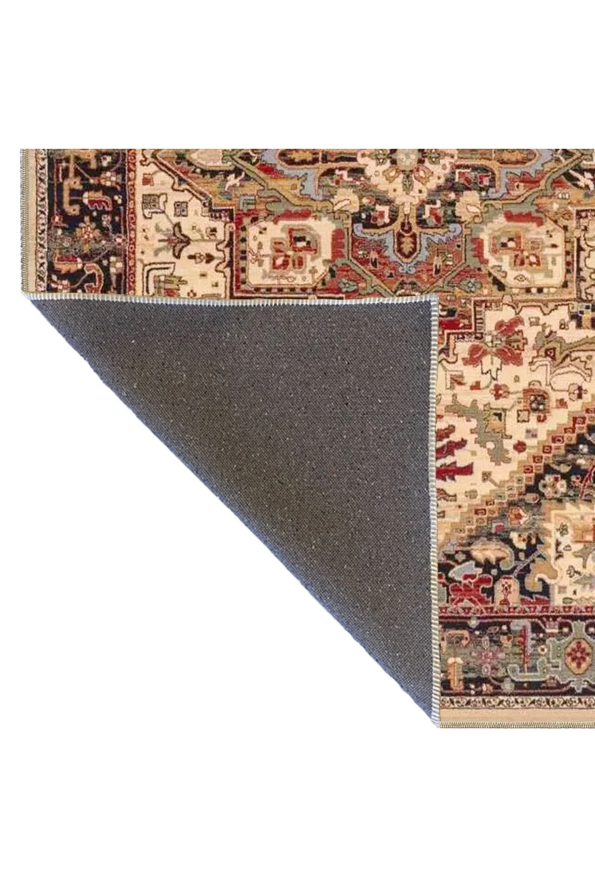 Kahverengi Baklavalı Geometrik Desenli Dekoratif Halı miravip874