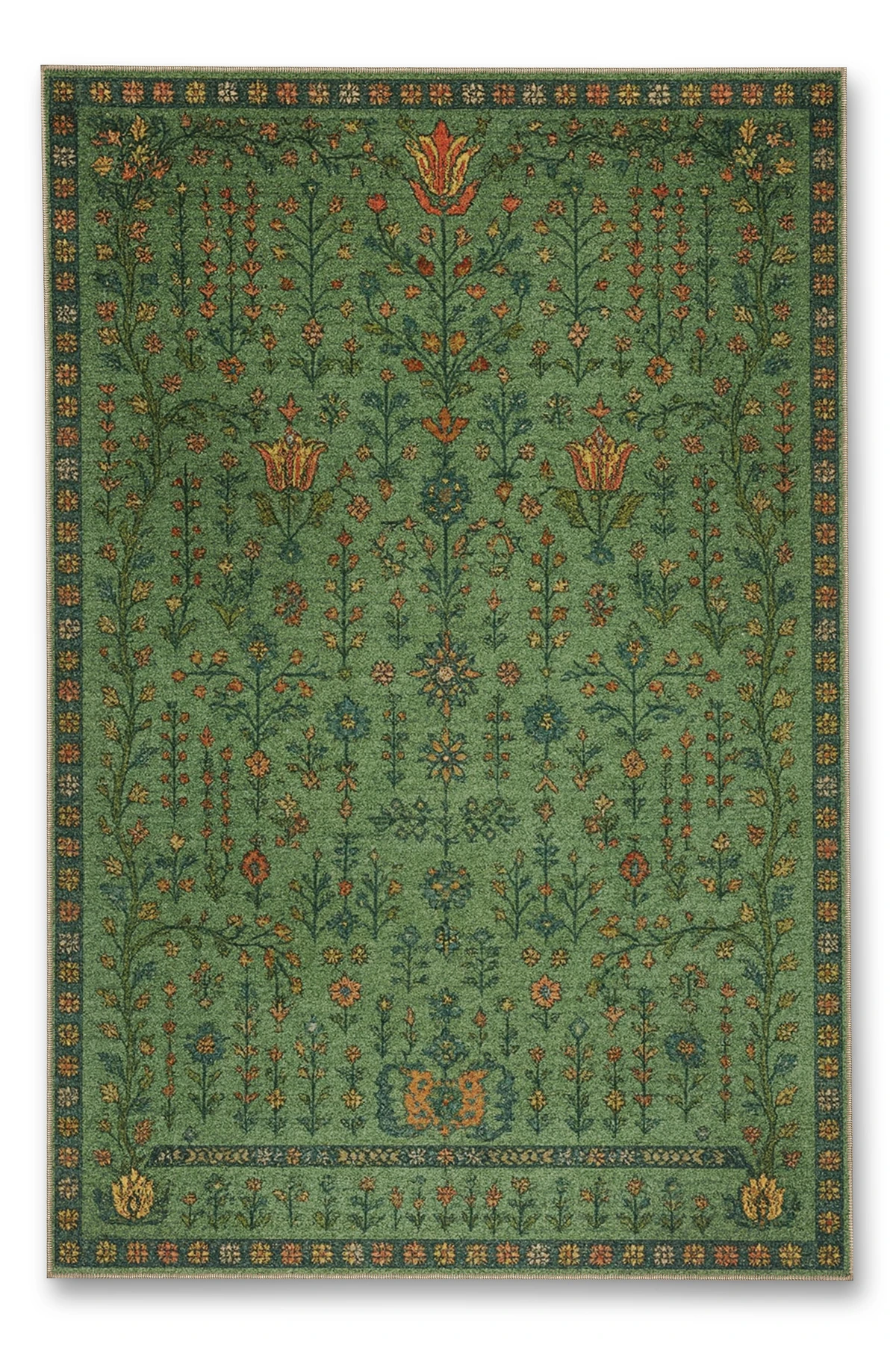 MOSSO Geleneksel Motifli Desen Dokuma Taban Vintage Dekoratif Halı mosso881