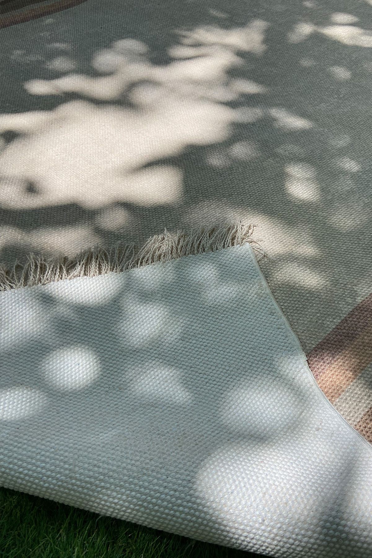 Bahama Çizgili Bej Iskandinav Kilim 305
