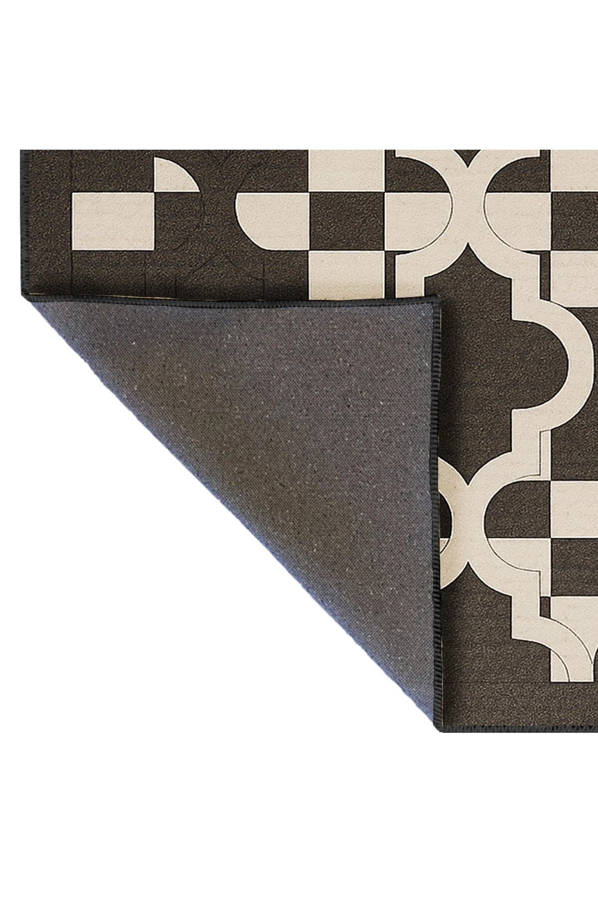 MOSSO Basic Motifli Desen Dokuma Taban Vintage Dekoratif Halımosso927