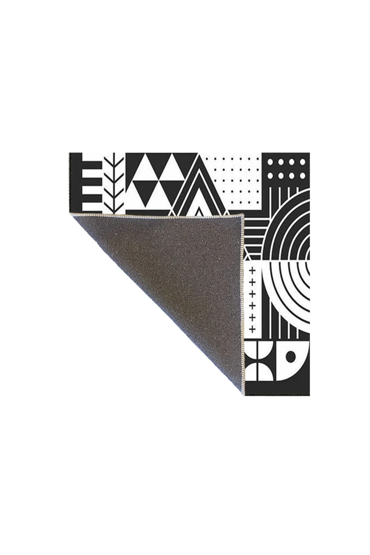 Kara Beyaz Dokuma Taban Halı ve Yıkanabilir Halı miravip10296