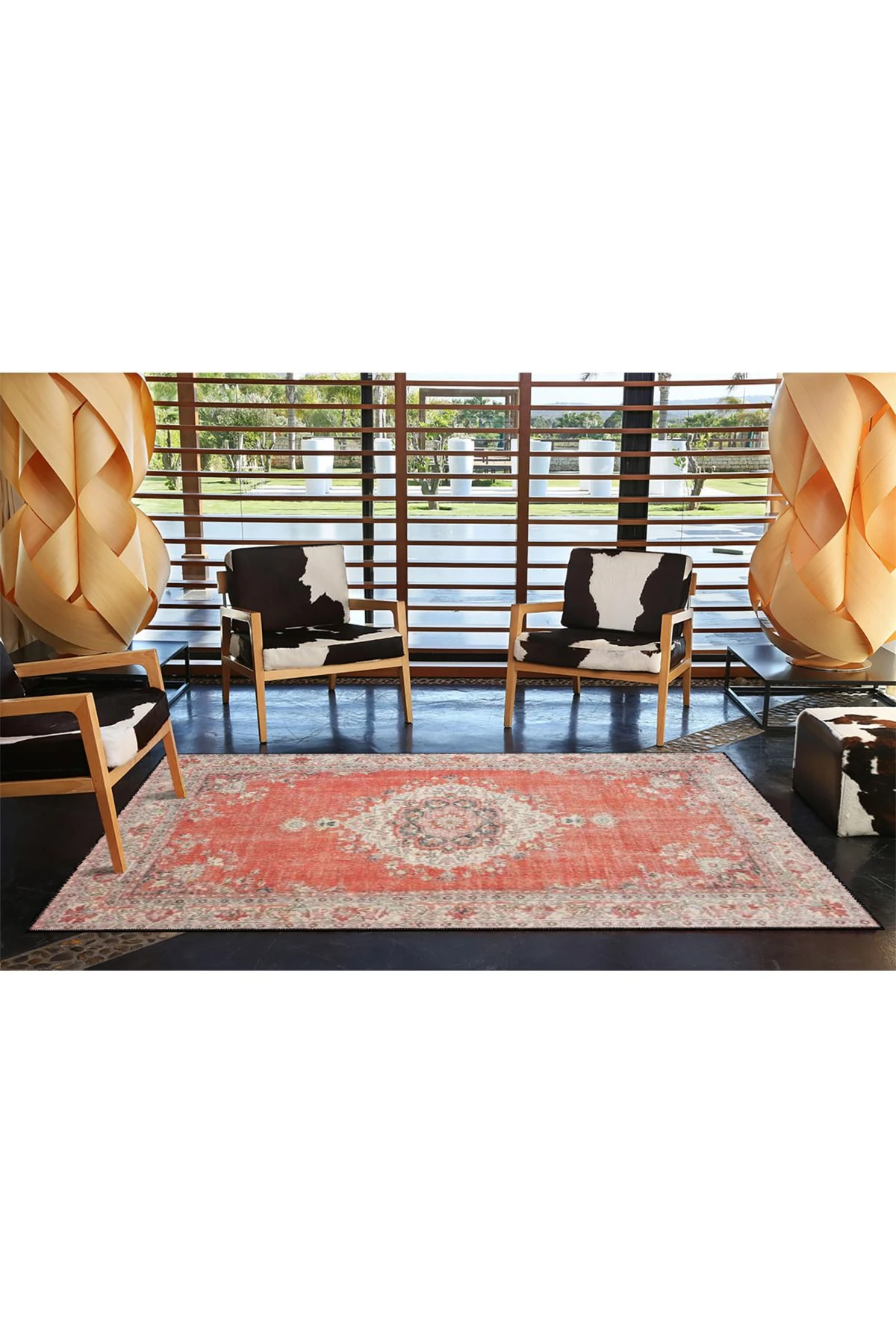 Geleneksel Etnik Desenli Dokuma Taban miravip631