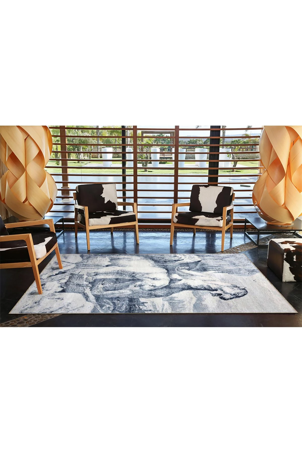 Kutup Ayısı Desenli Renkli Dokuma Taban miravip658