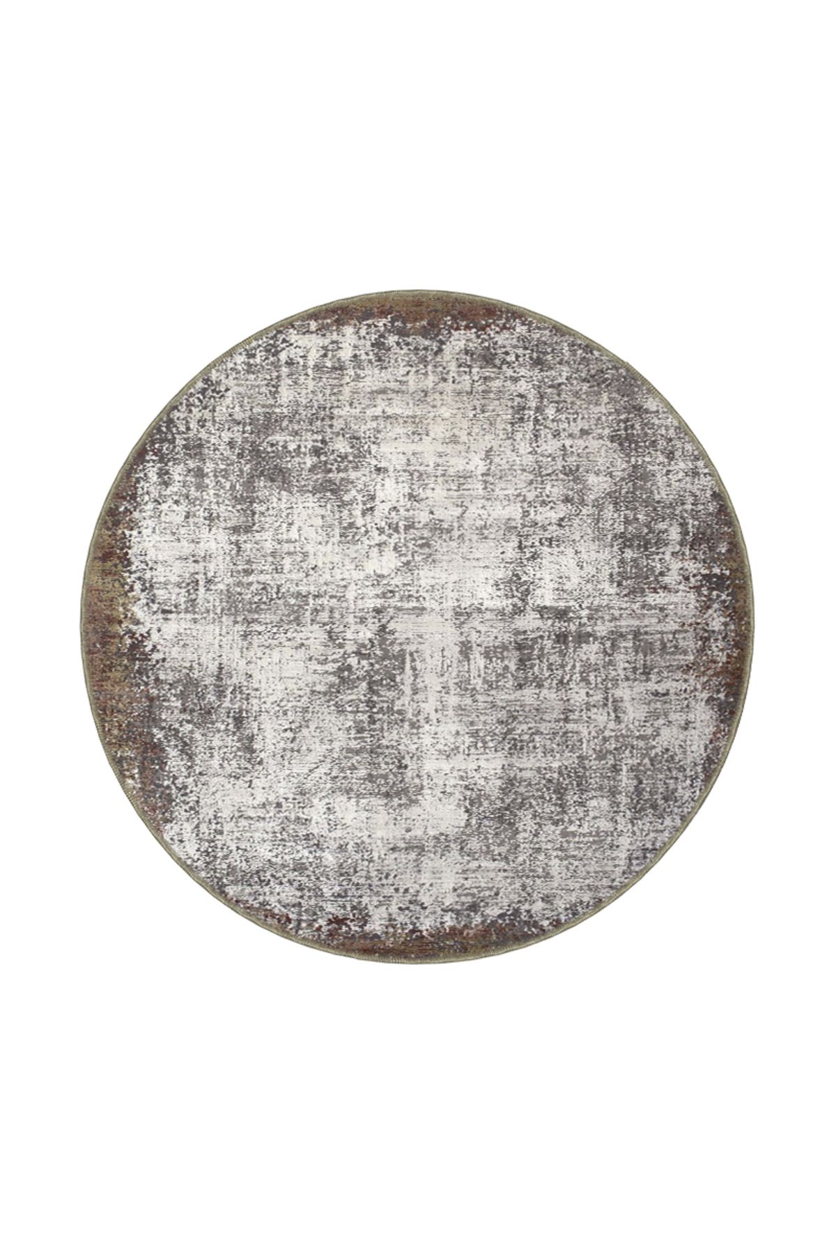 Gri Modern Desenli Dokuma Taban Halı ve Yıkanabilir Halı aloha174