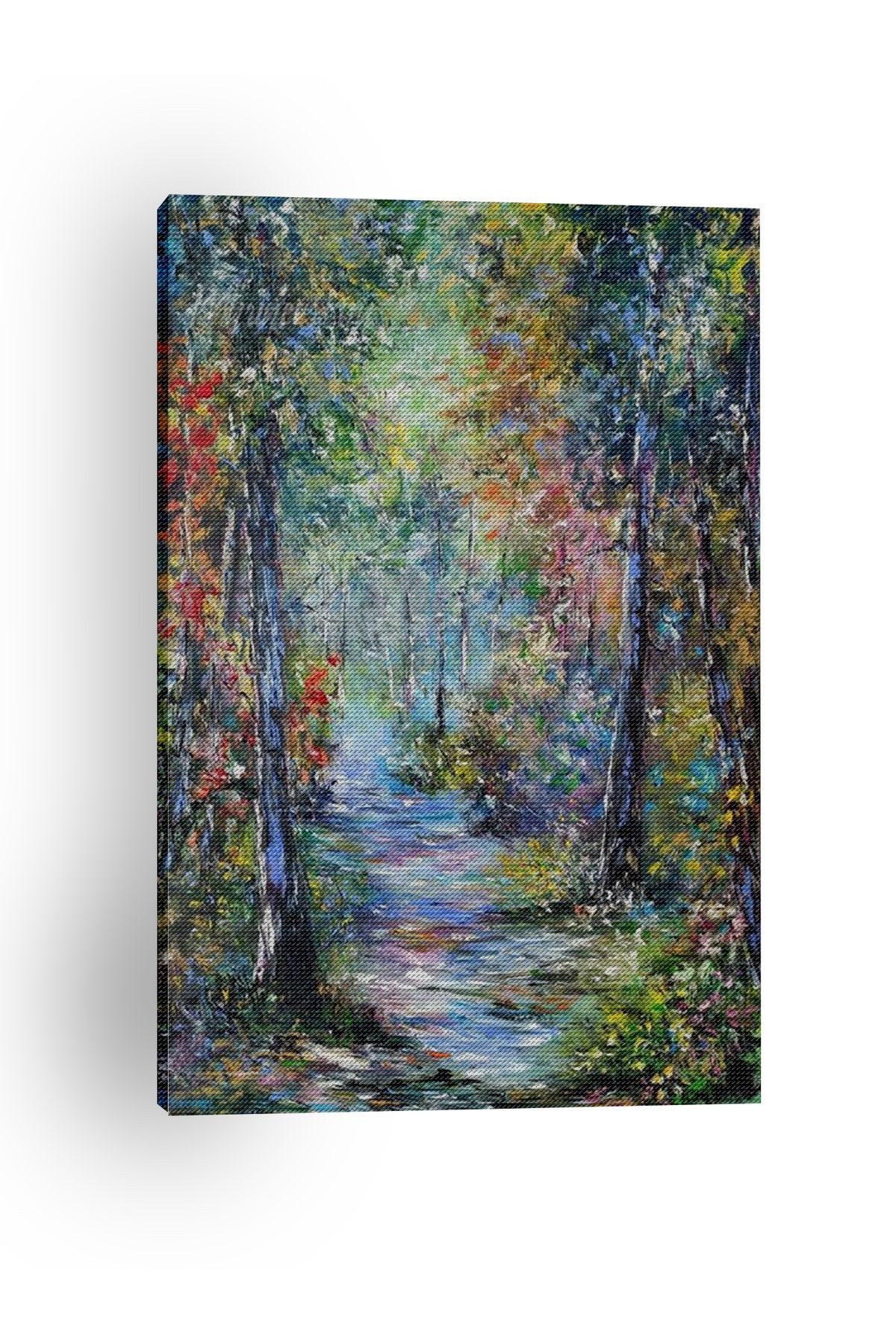 Kanvas Tablo Çayır Çimen Desenli Modern Tablo