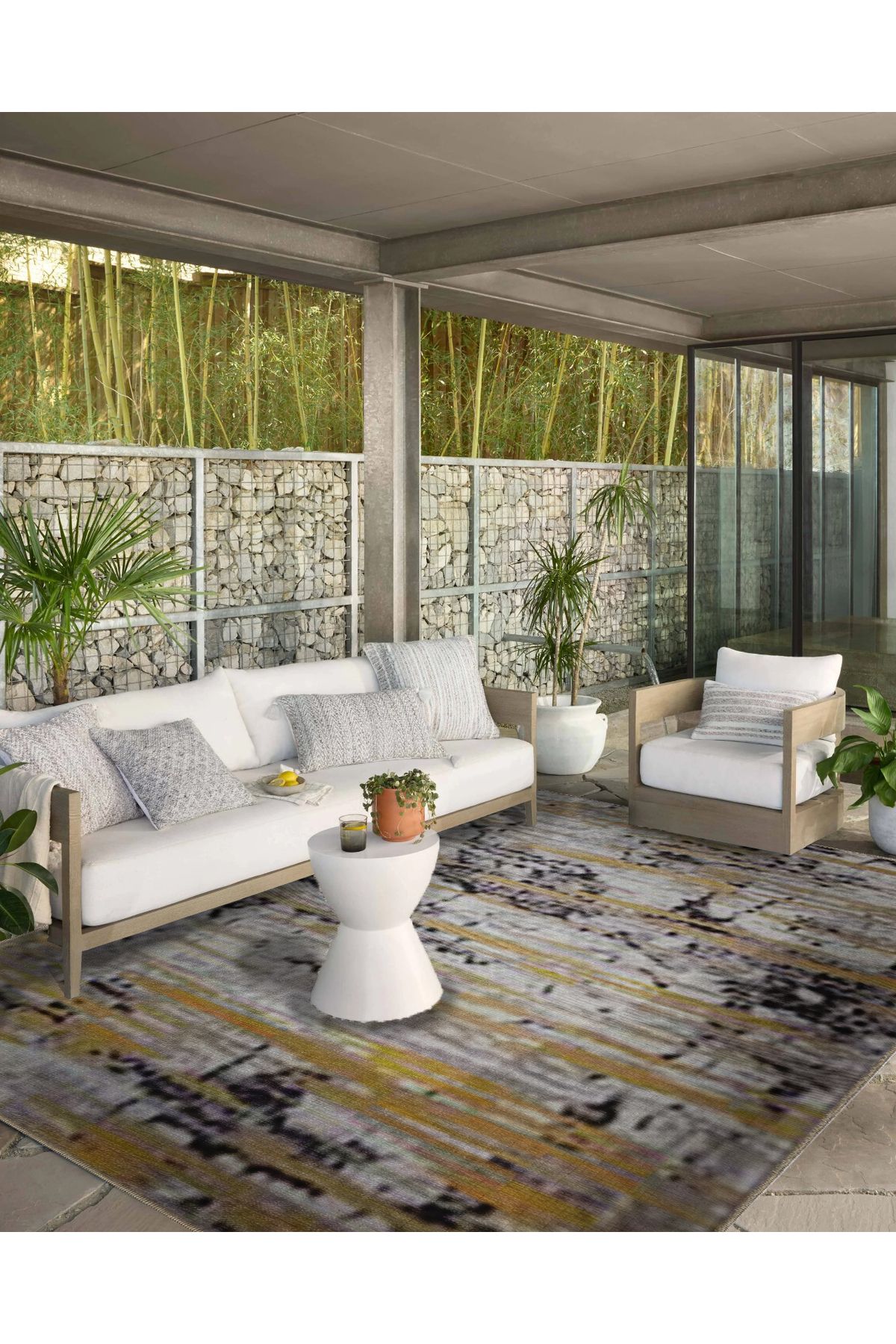 Çok Renkli Abstract Soyut Desenli Kreatif Modern Dekoratif Halı 5259