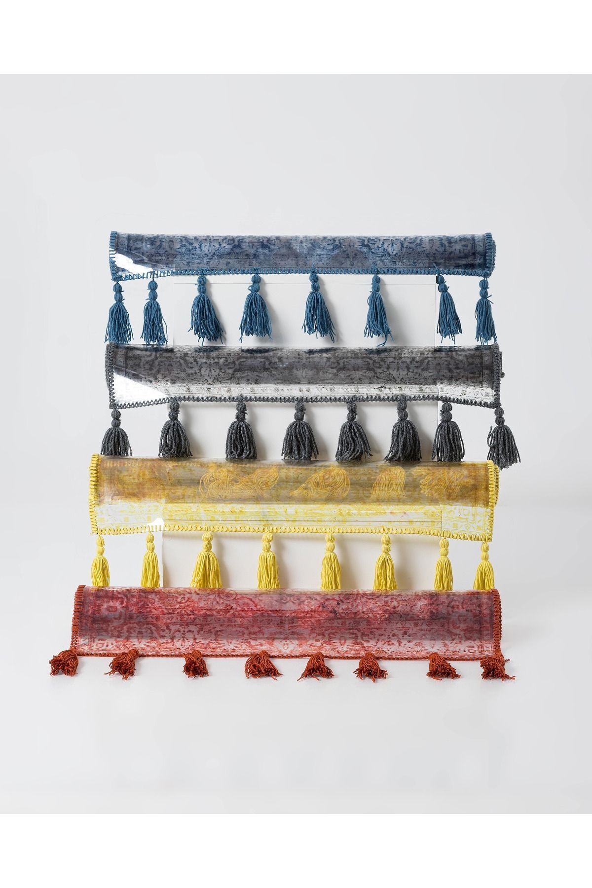 Transparent Tasarım Serisi Gri Temalı Dekoratif Şeffaf Halı transparent01