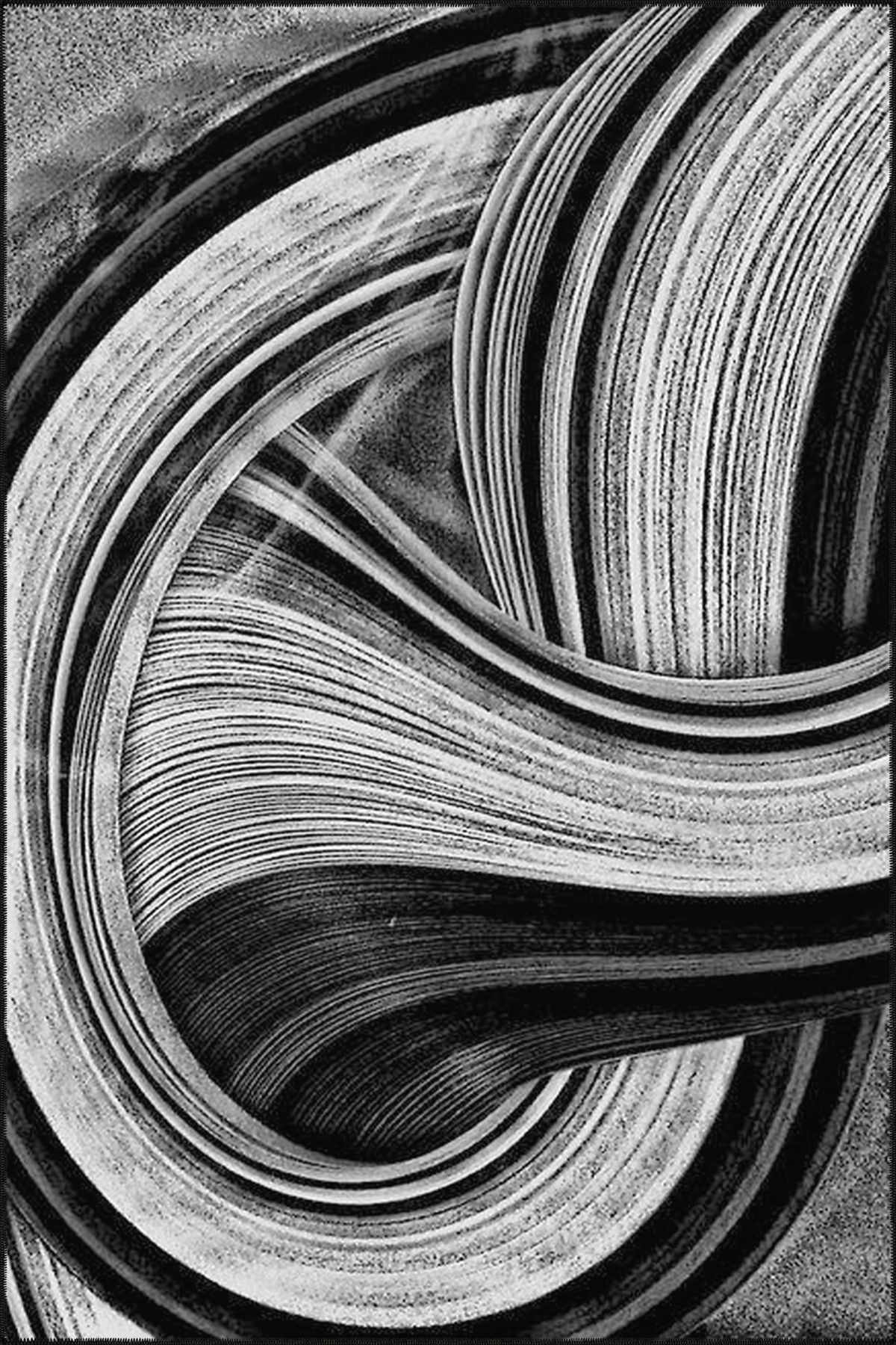 Sopnsuz Siyah Beyaz Gökkuşağı Temalı Desenli Dokuma Taban Halı ve Yıkanabilir Halı miravip10209