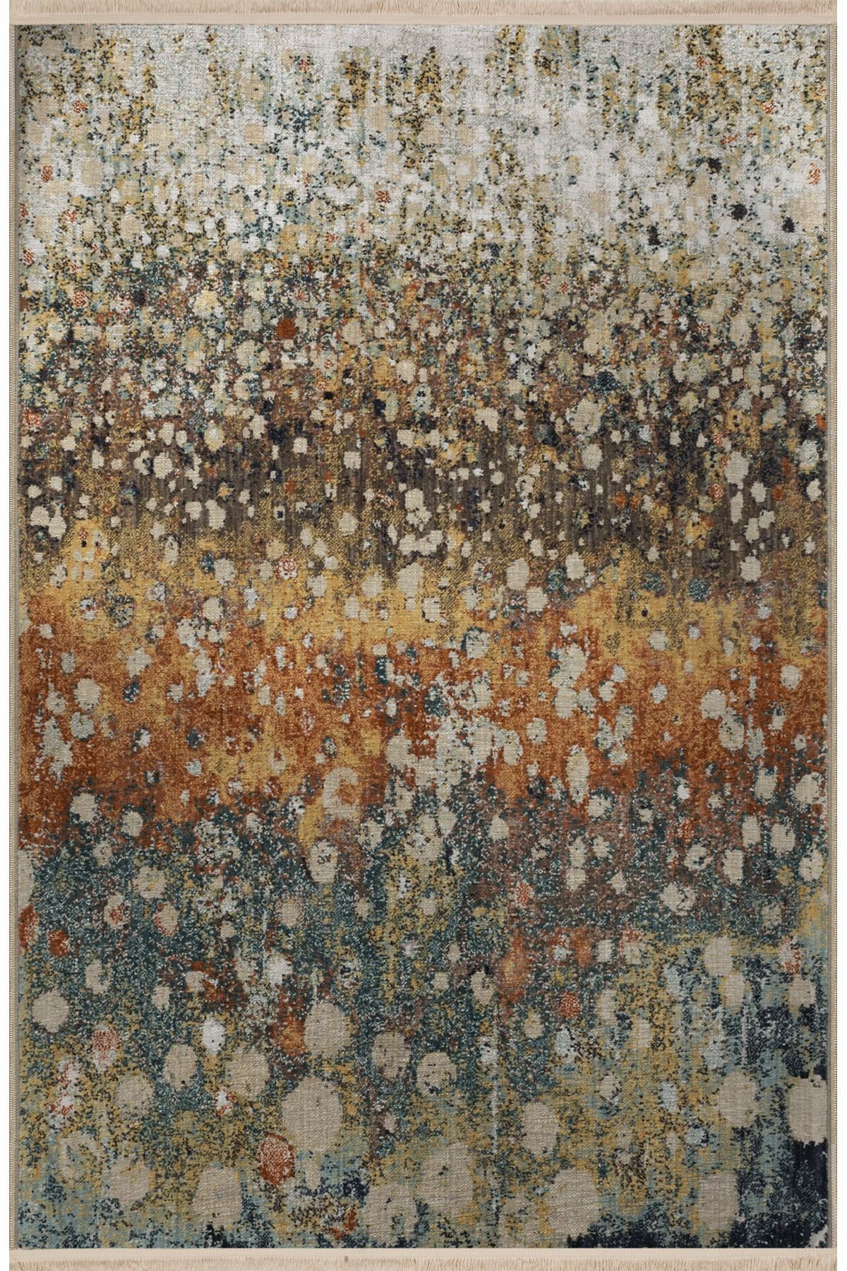 Çok Renkli Soyut Desenli Kreatif Modern Dekoratif Halı 2874