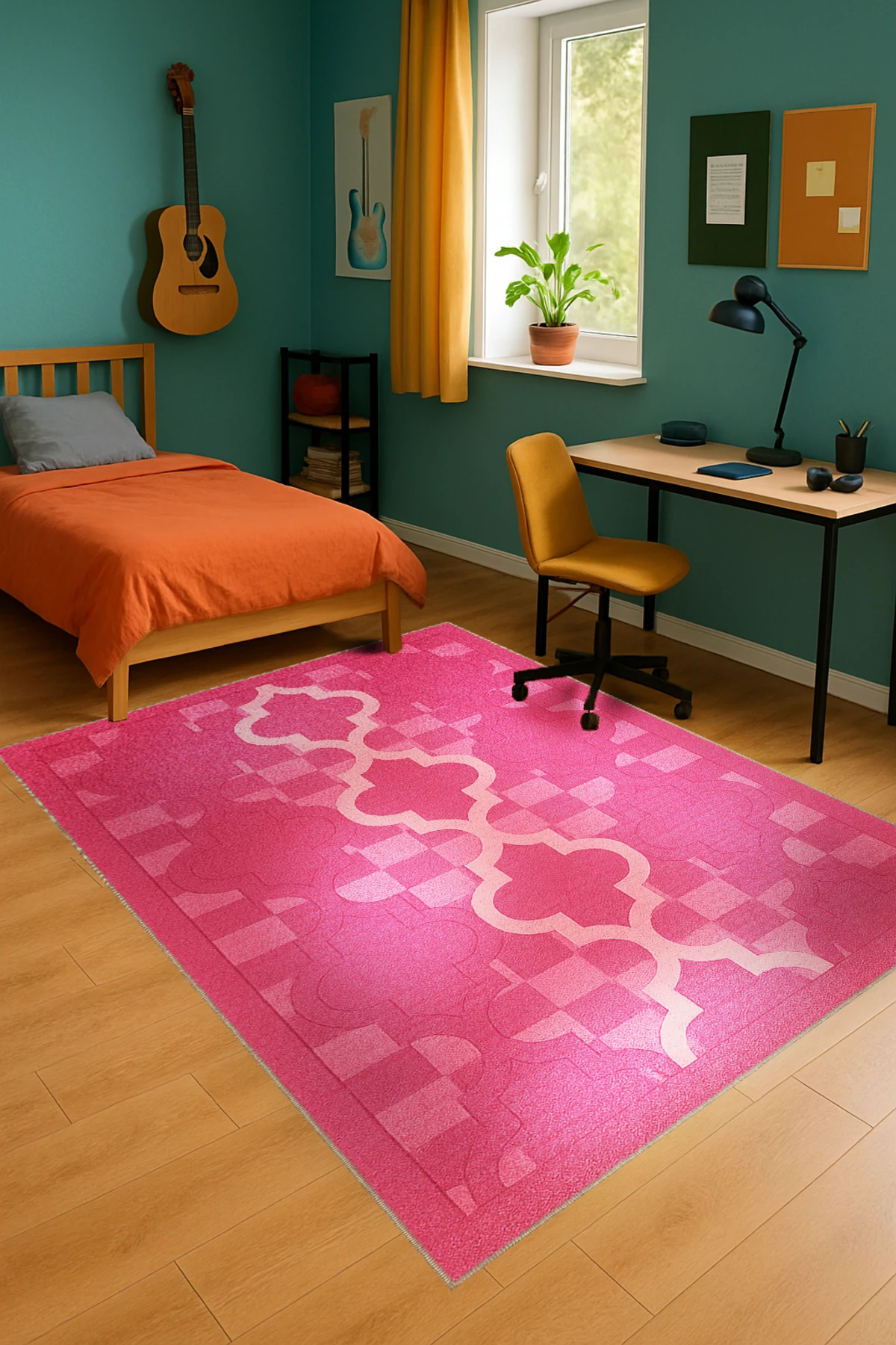 MOSSO Basic Motifli Desen Dokuma Taban Vintage Dekoratif Halımosso929