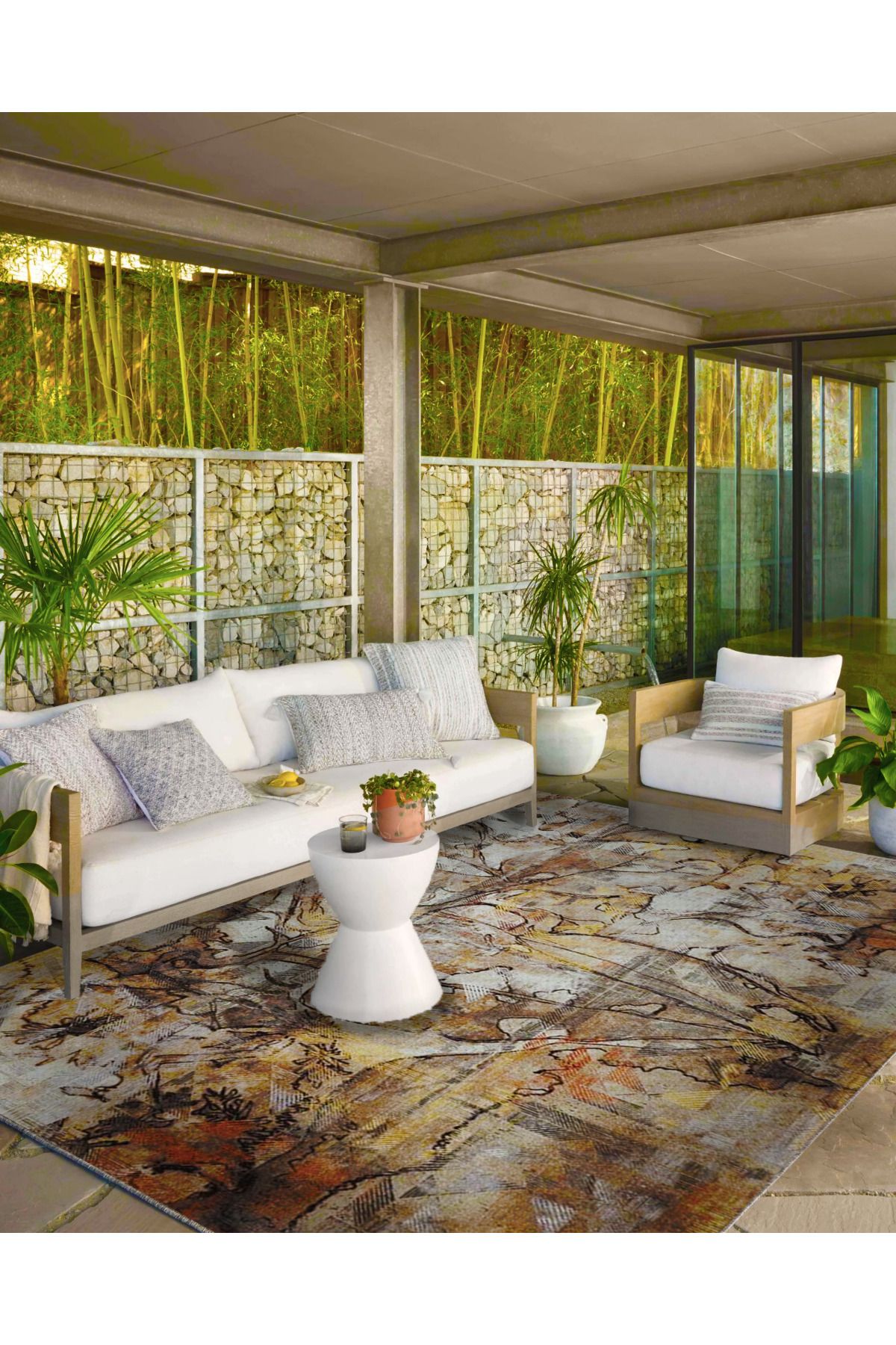 Kahverengi Boyalı Temalı Desenli Dokuma Taban Halı ve Yıkanabilir Halı miravip10072