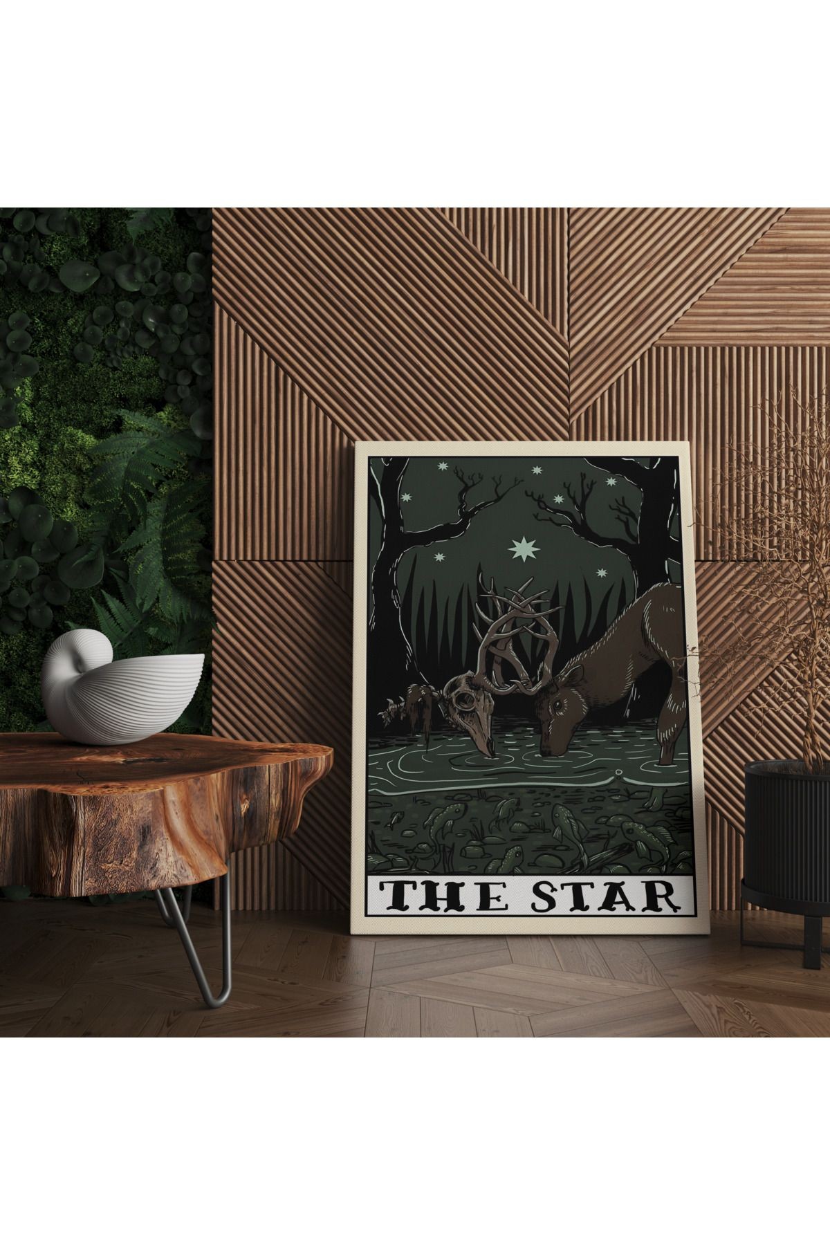 Kanvas Tablo Yunan Tarot Kartı Güç Sende Yıldız Gibi Parla