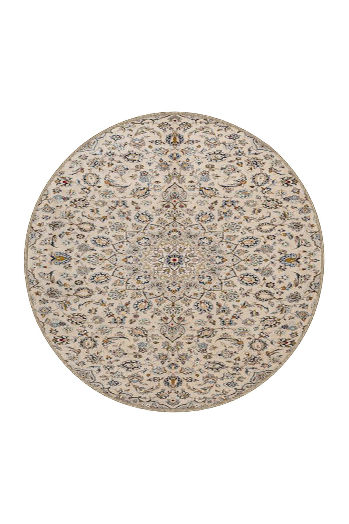 Gri ve Kahverengi Tonlarda Geleneksel Desenli Modern Dokuma Taban ve Dekoratif Halı miravip101