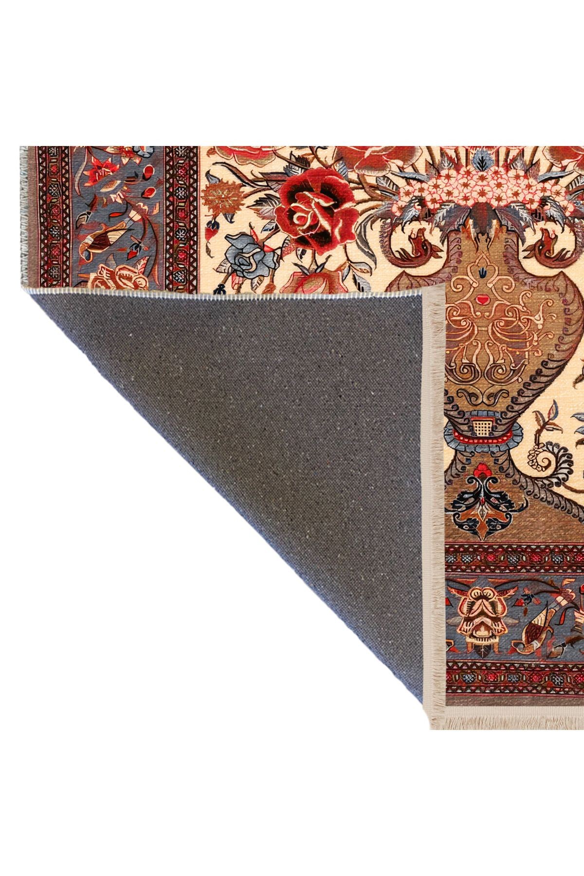 Çok Renkli Geleneksel Motif Etnik Desenli Kreatif Vintage Dekoratif Halı 2549