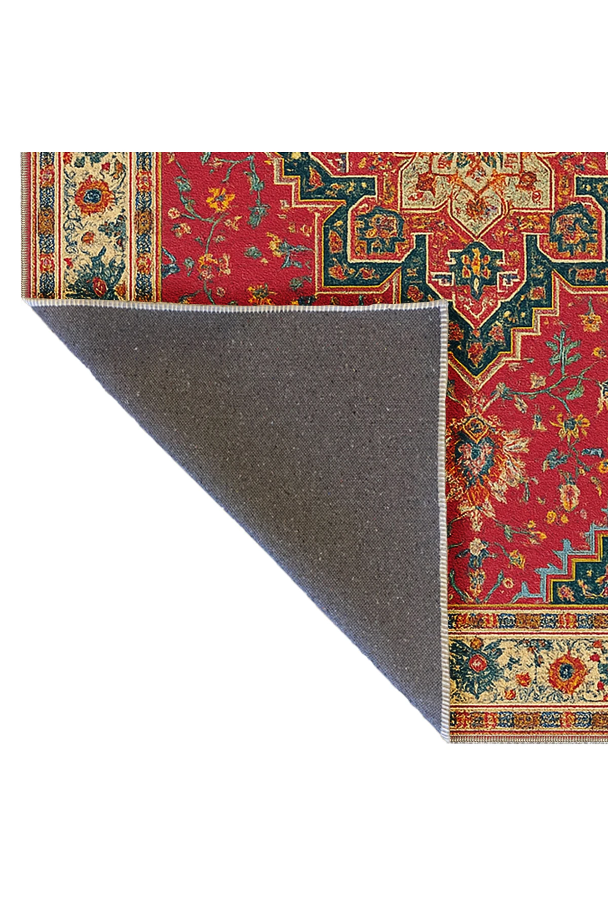 MOSSO Geleneksel Motifli Desen Dokuma Taban Vintage Dekoratif Halı mosso896