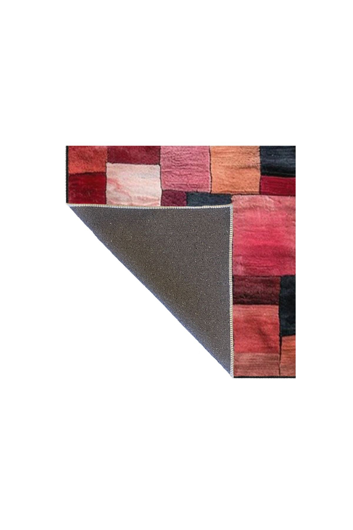 Paris Koleksiyonu Çok Renkli Patchwork Desenli Modern Dekoratif Halı 129