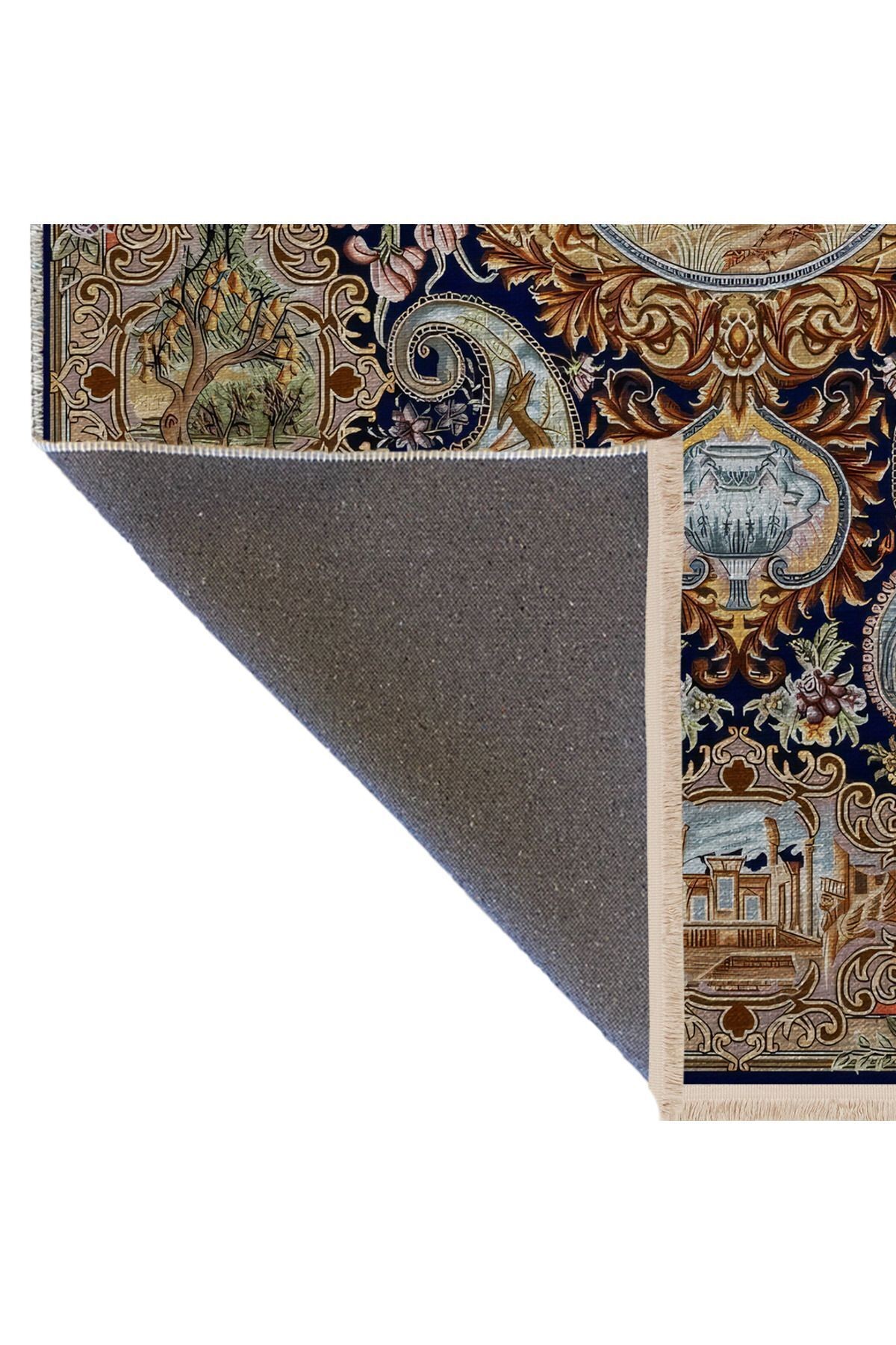 Çok Renkli Geleneksel Motif Etnik Desenli Kreatif Vintage Dekoratif Halı 2588