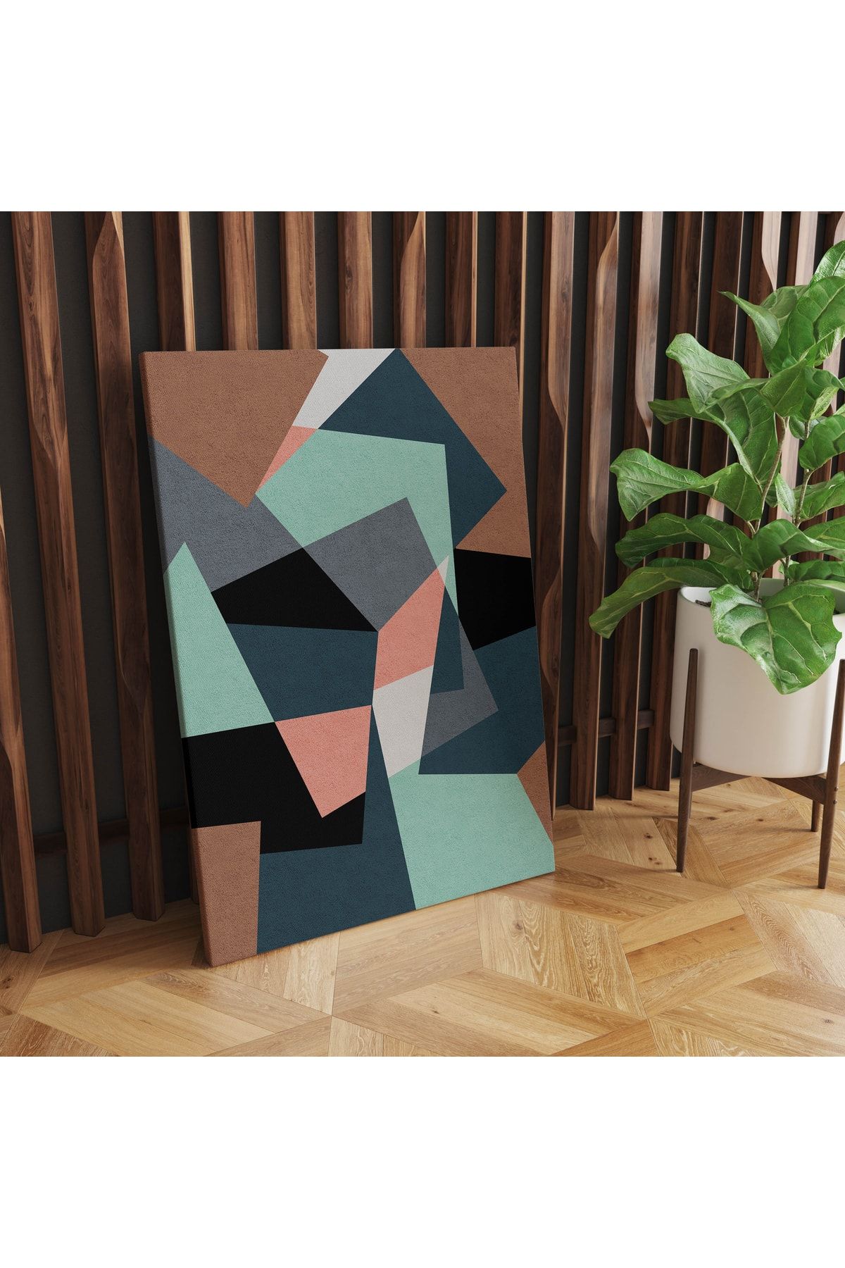 Kanvas Tablo Geometrik Baskılı Çok Renkli 25