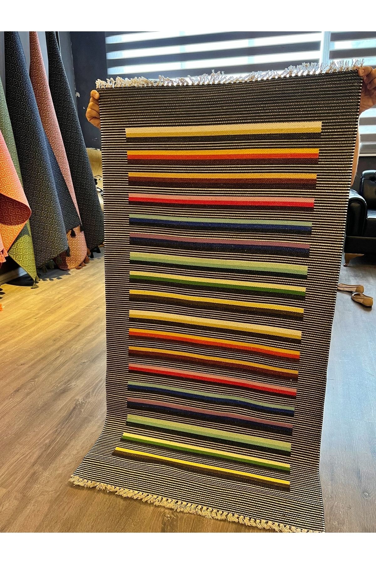 Alr Black Multy 3201 Çift Taraflı Kilim