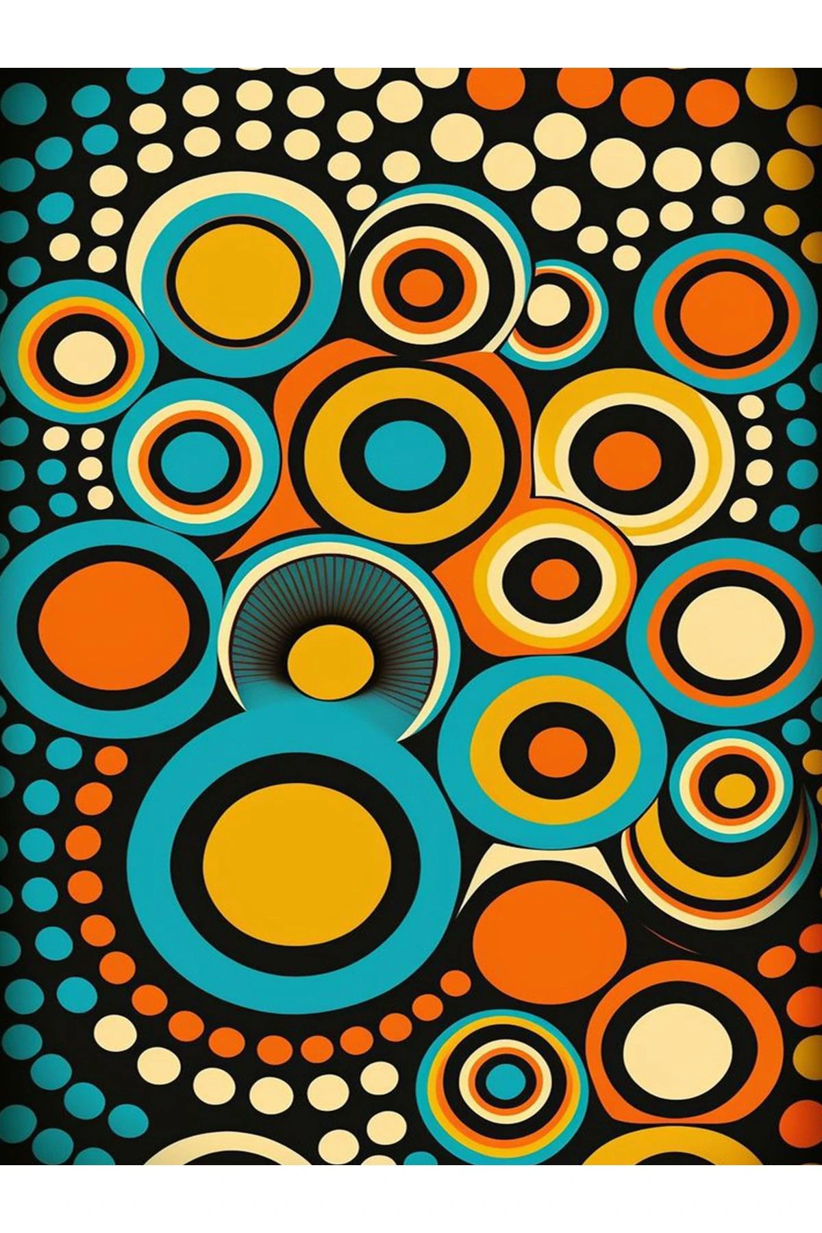 Güneş Koleksiyonu Çok Renkli Şekiller Detaylı Dokuma Taban Modern Dekoratif Halı güneş06