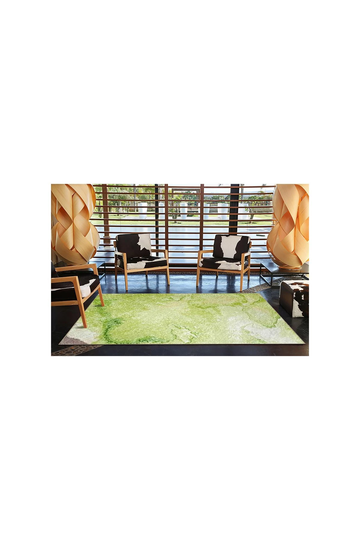 Yeşil Renkli Dokuma Taban miravip701