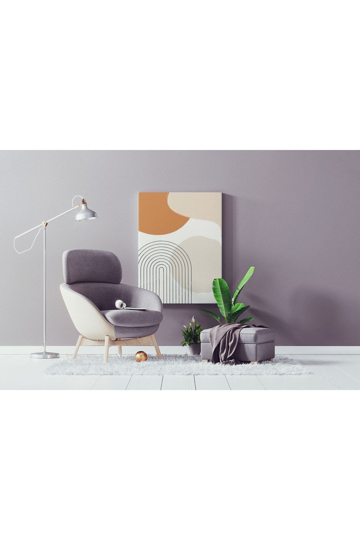 Kanvas Tablo Soft Renk Ve Minimalist Desen Temalı 347