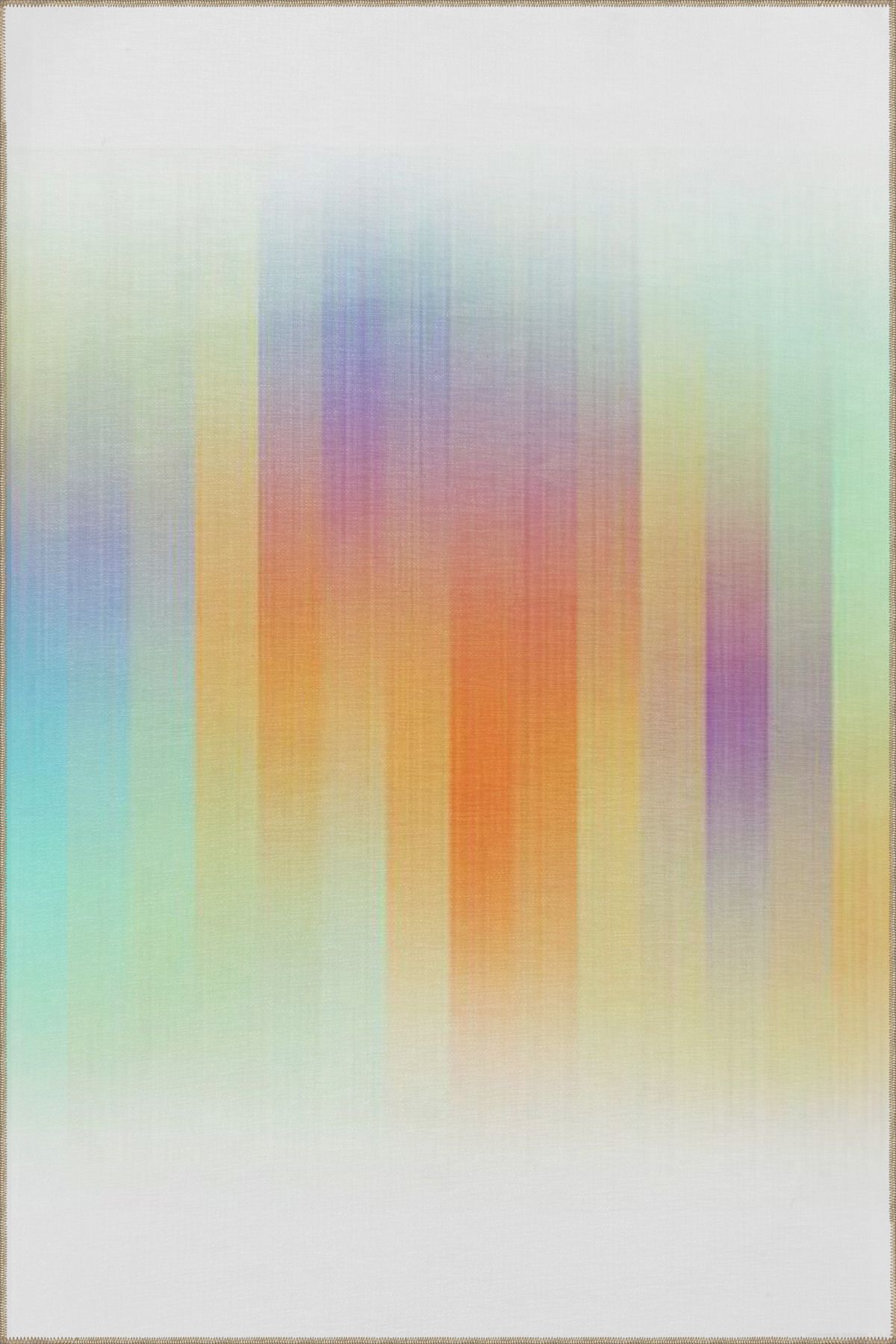 Çok Renkli Soyut Desenli Dekoratif ve Yıkanabilir Halı miravip9261