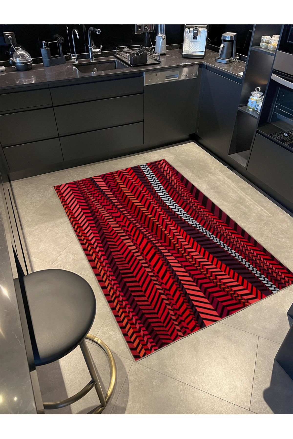 Renkli Fermuar Desenli Dokuma Taban miravip646