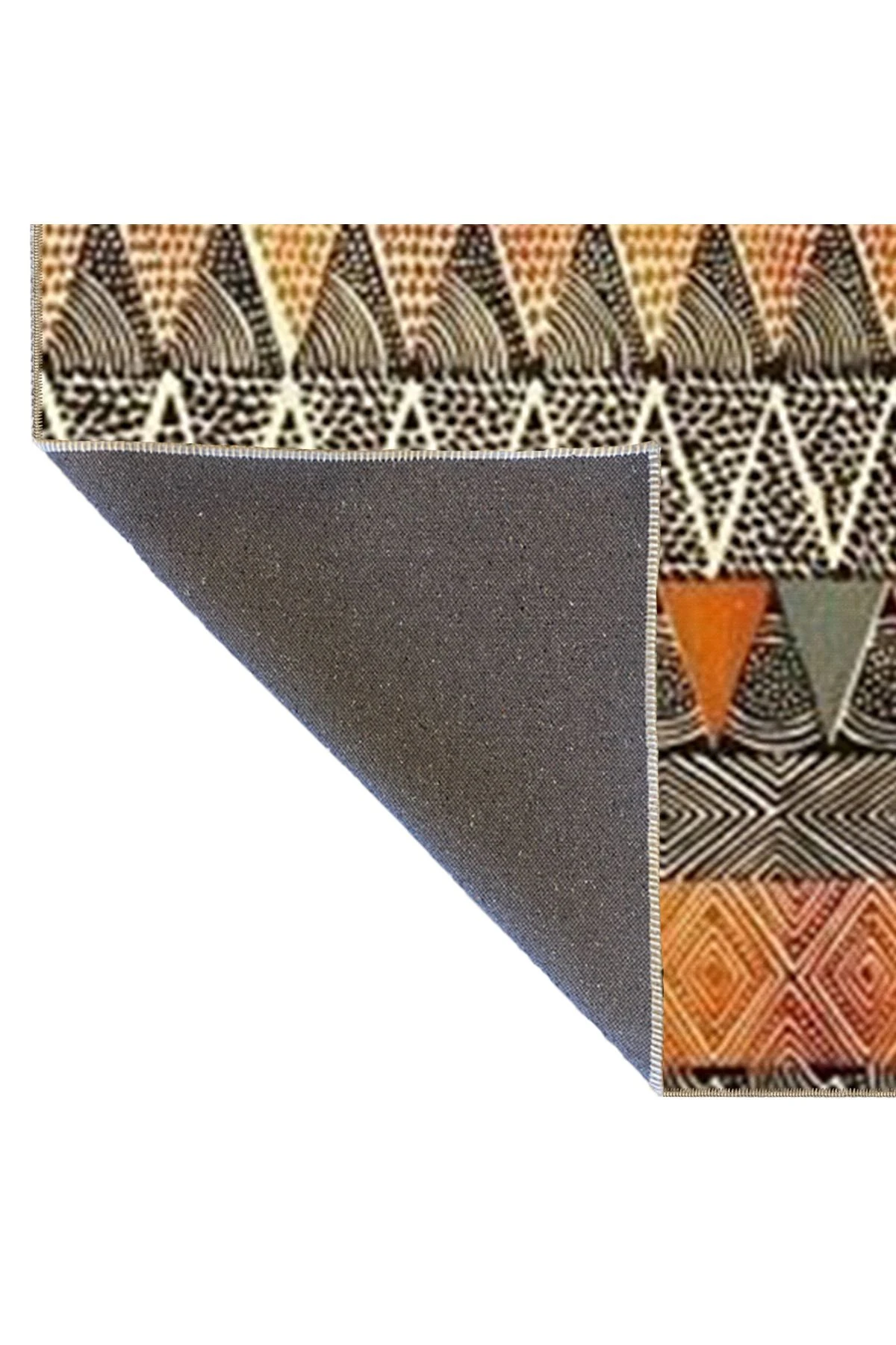 Bej Gri Temalı Karma Geometrik Desenli Kreatif Modern Dekoratif Halı 4695