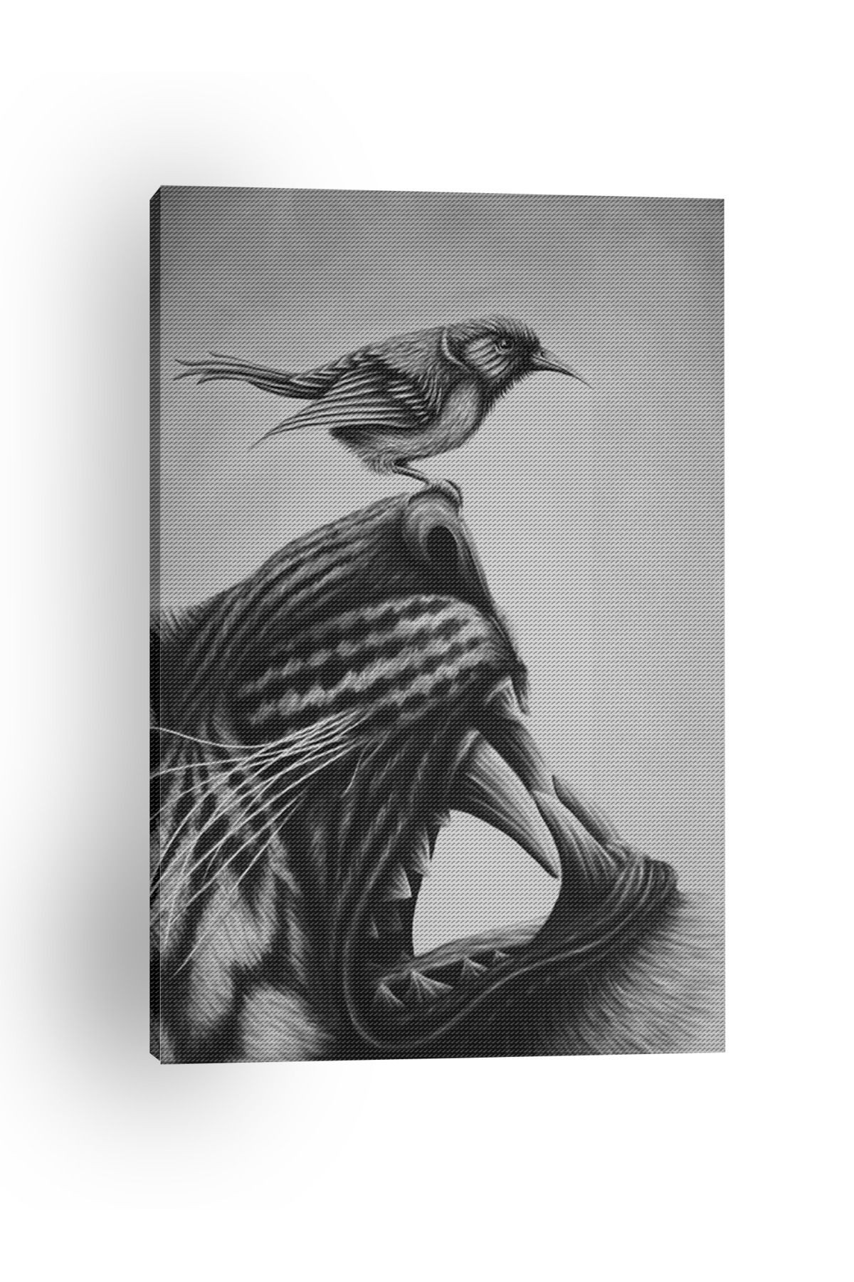 Kanvas Tablo Hayvan Kuş Desenli Temalı Tablo