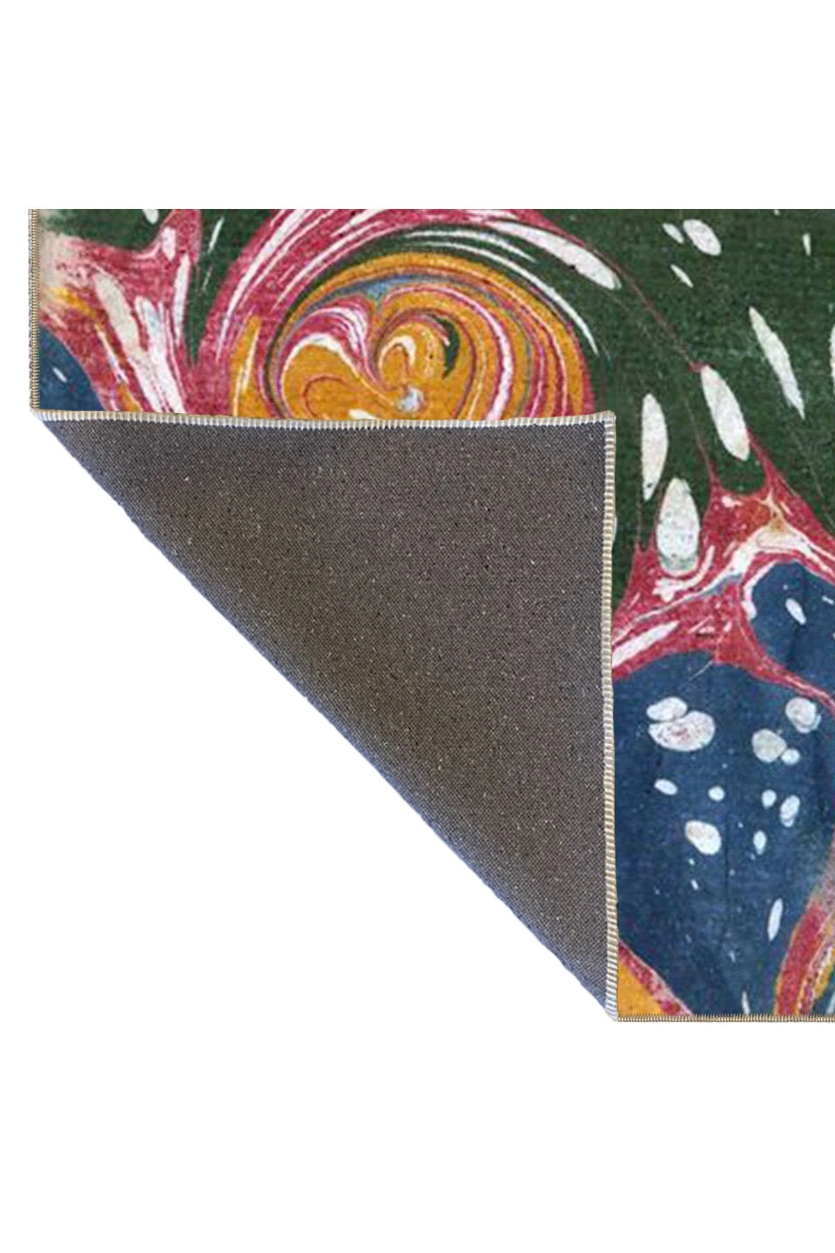 Çok Renkli Spiral Soyut Desenli Kreatif Modern Dekoratif Halı 4733