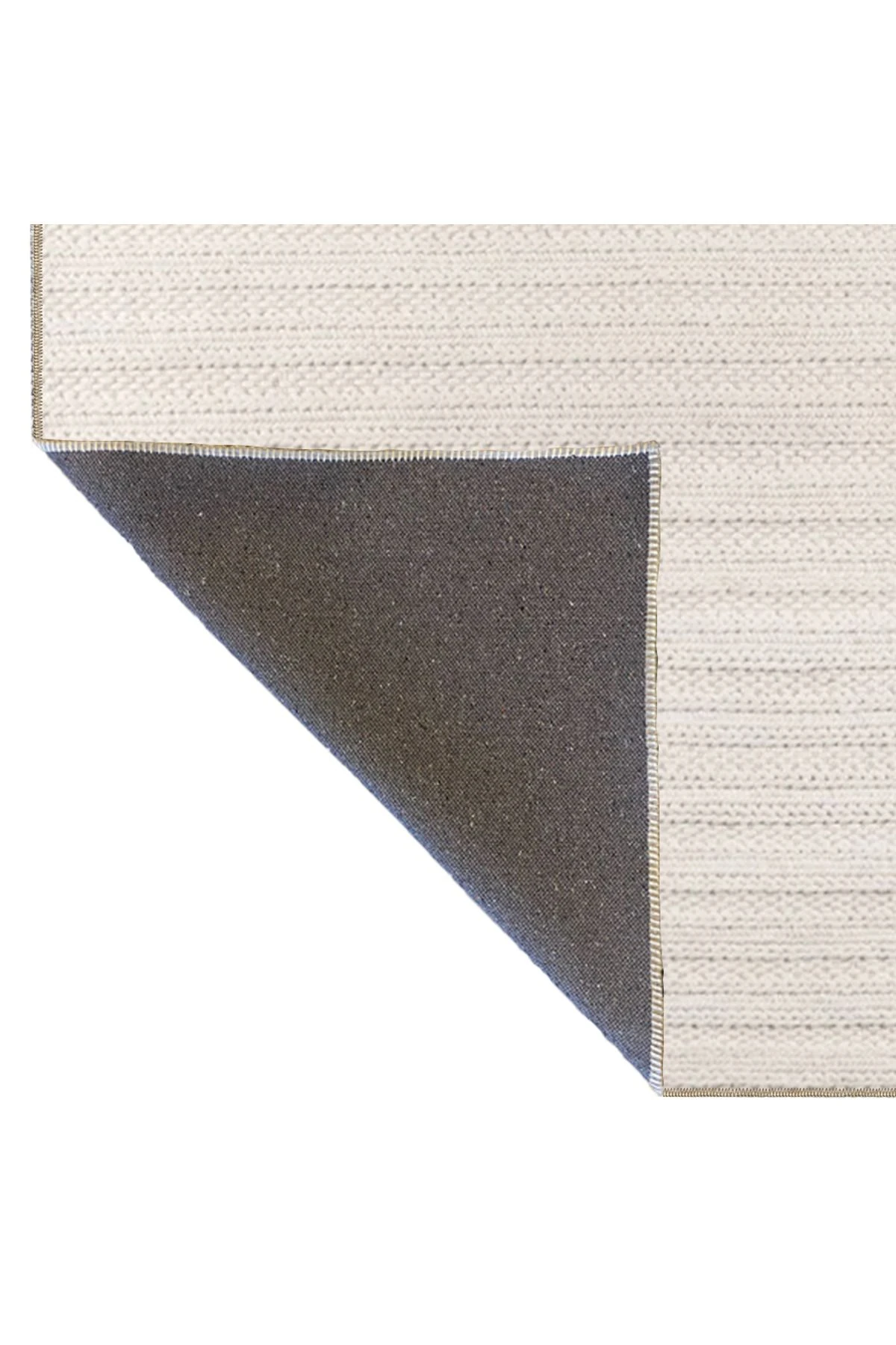 Krem Geometrik Noktalı Çizgili Dekoratif Halı ve Yıkanabilir Halı miravip9621