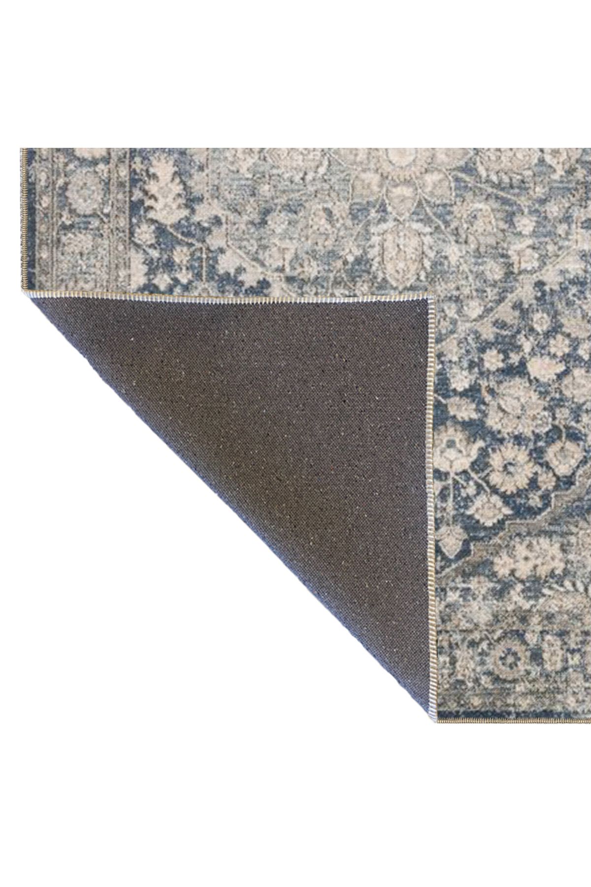 Gri Renklerinde Geleneksel Dokuma Taban Halı miravip366