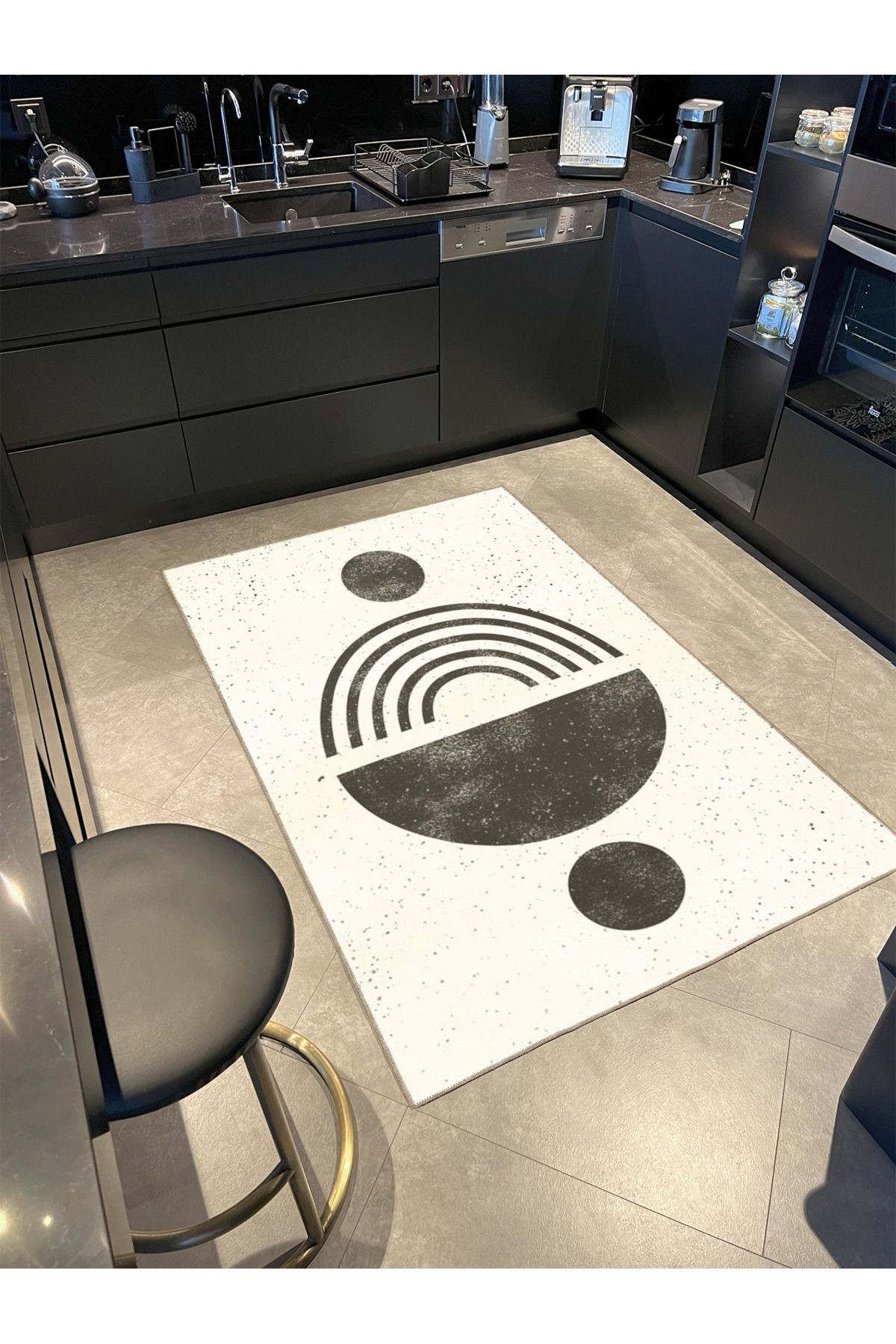 Eşitlik Simgesi Desenli Dekoratif ve Yıkanabilir Halı miravip9218