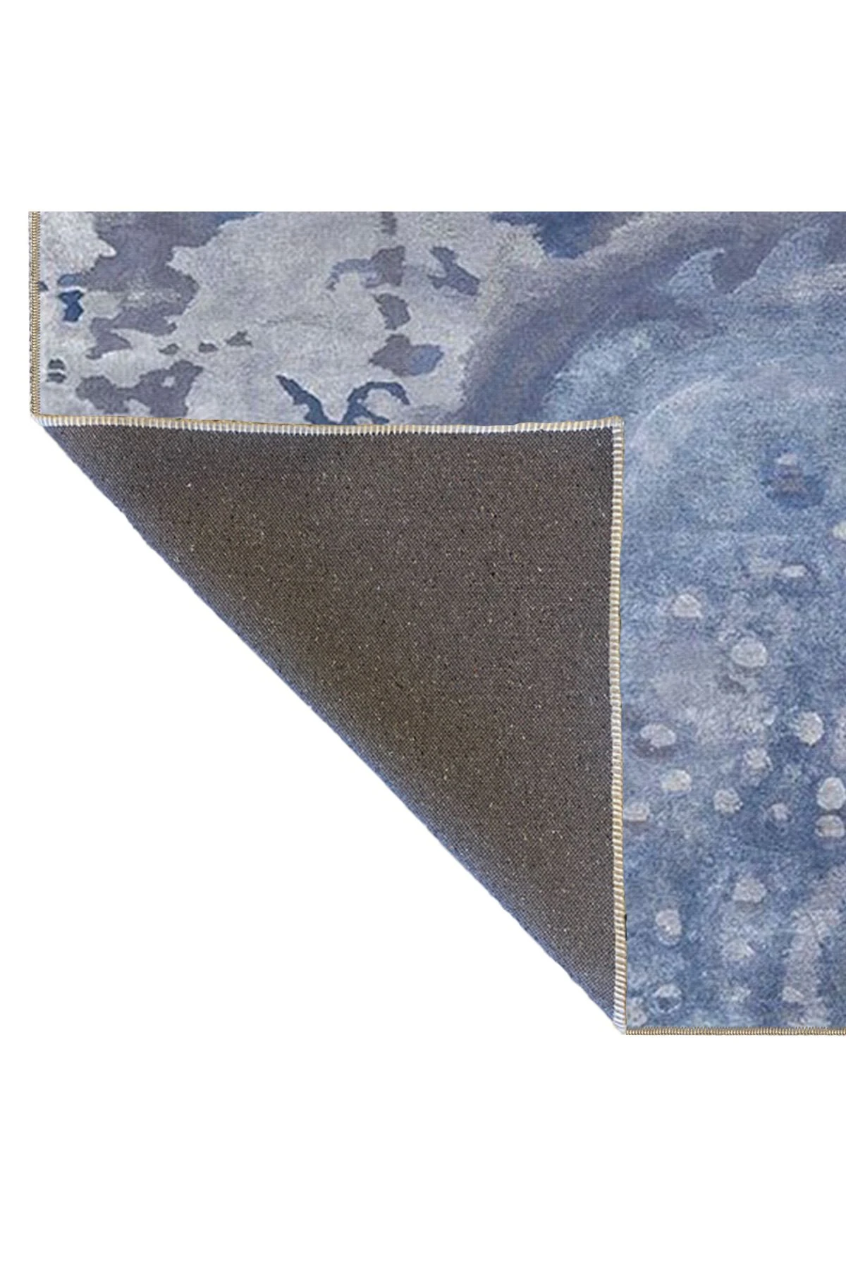 Mavi Temalı Abstract Soyut Desenli Kreatif Modern Dekoratif Halı 4629