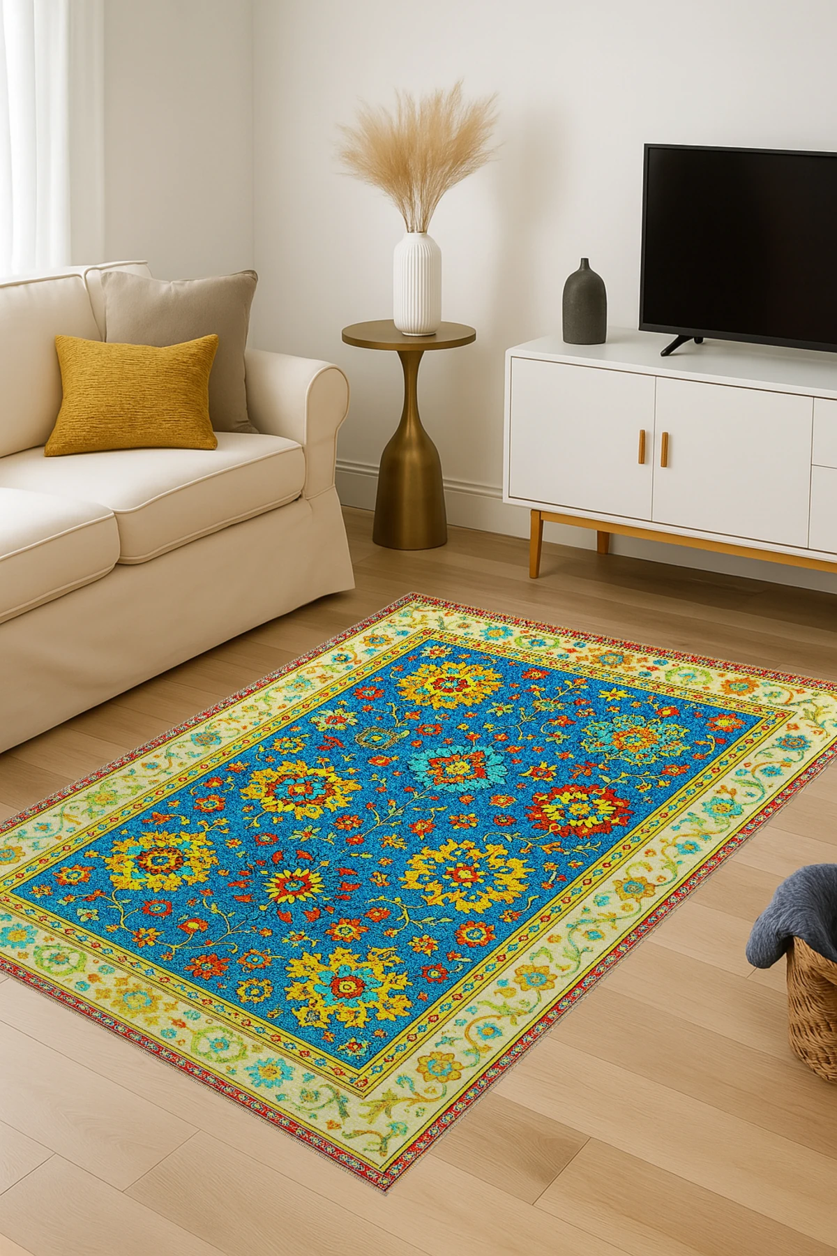 MOSSO Morden Temalı Desenli Modern Dekoratif Halı mosso455