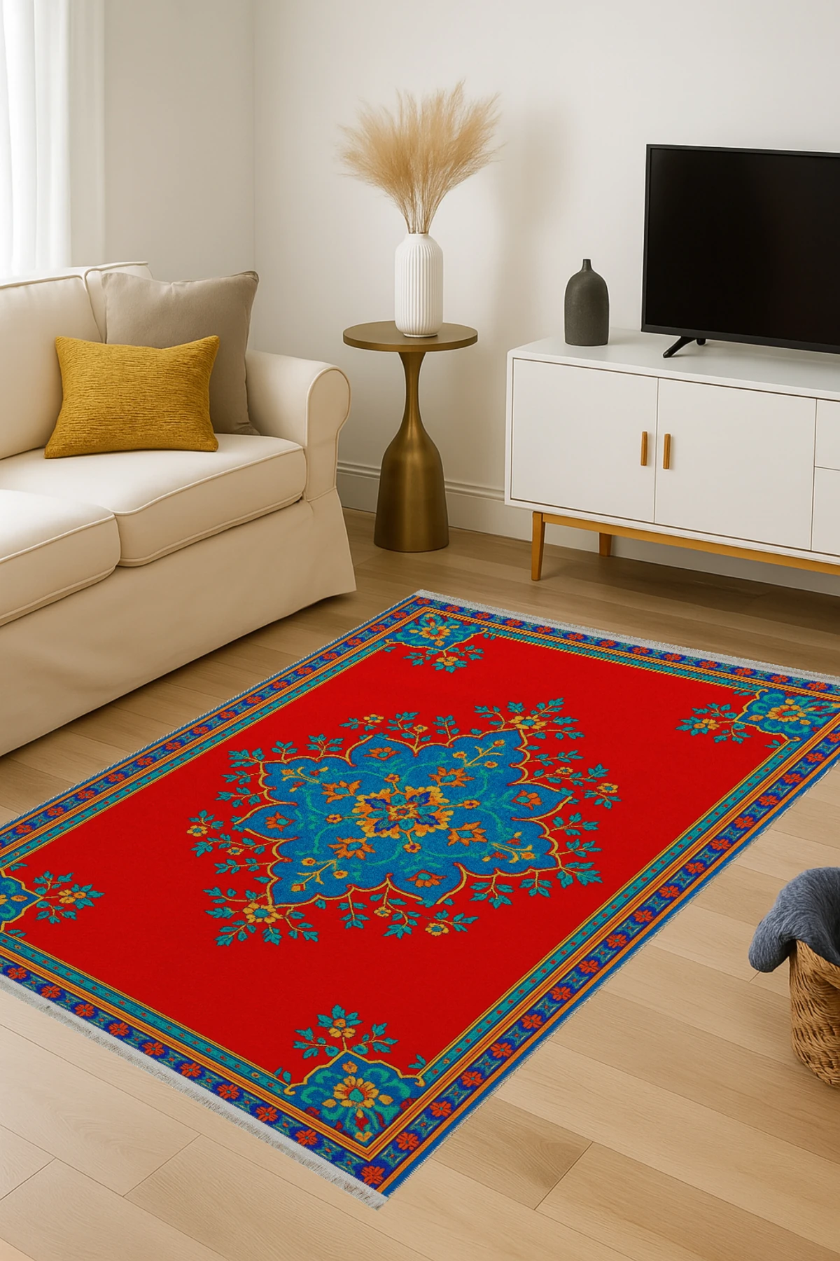 MOSSO Geleneksel Temalı Desen Modern Dekoratif Halı mosso481